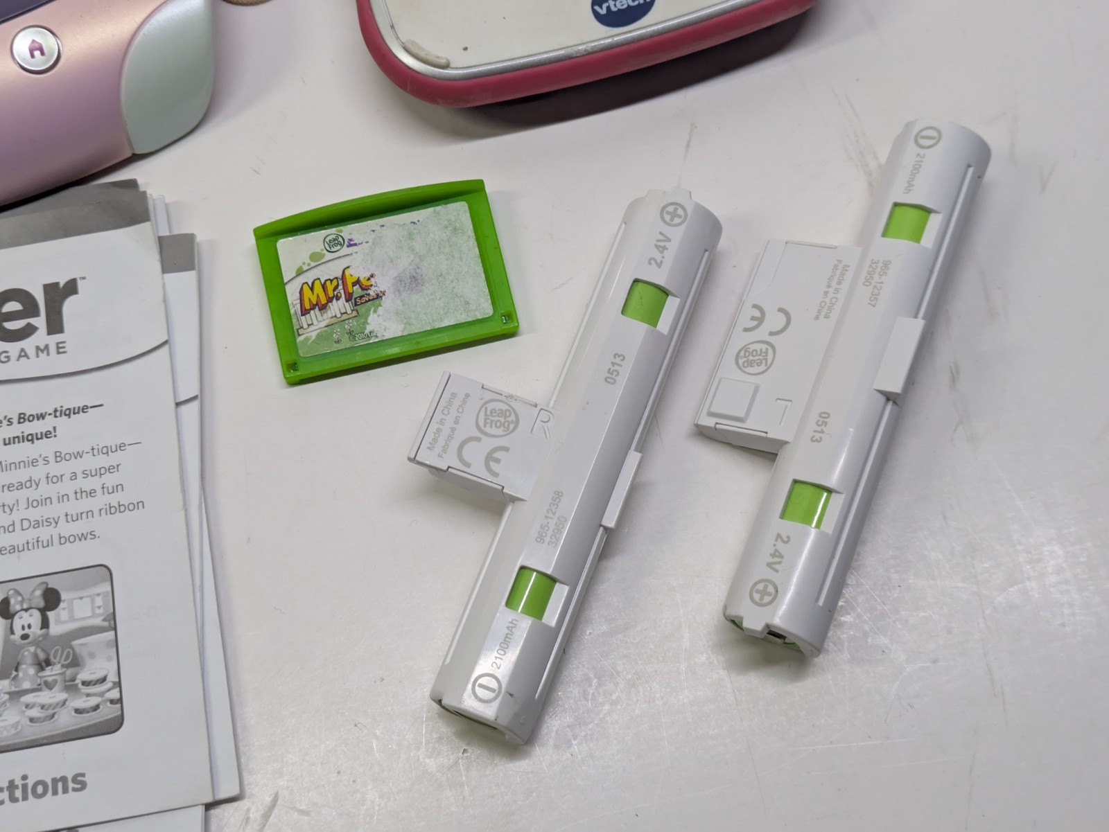 Lot of 5 LeapFrog & Vtech Tablets with Games & Accessories – Untested