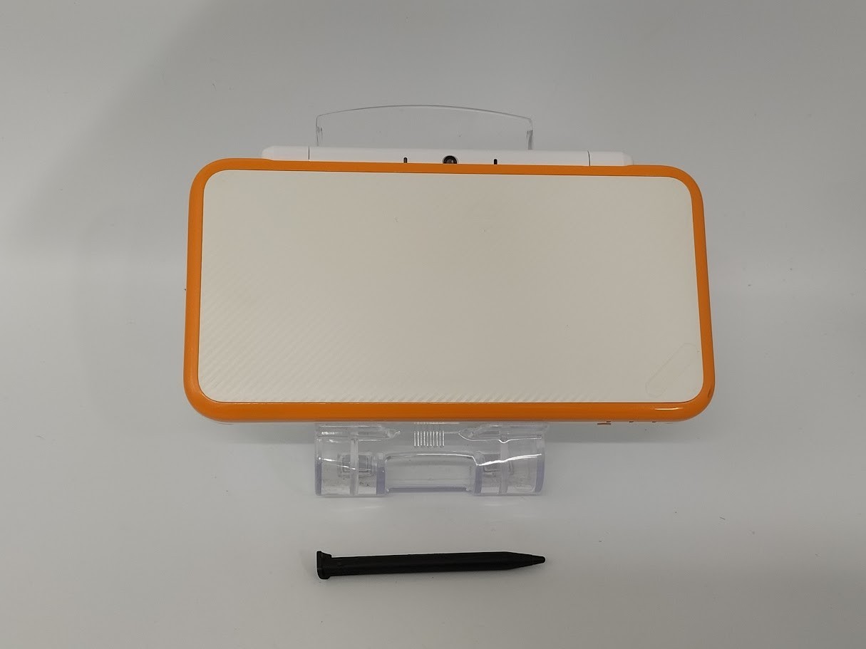 B7141 Nintendo new 2DS console LL XL Orange x White Japan w/box adapter pen fx