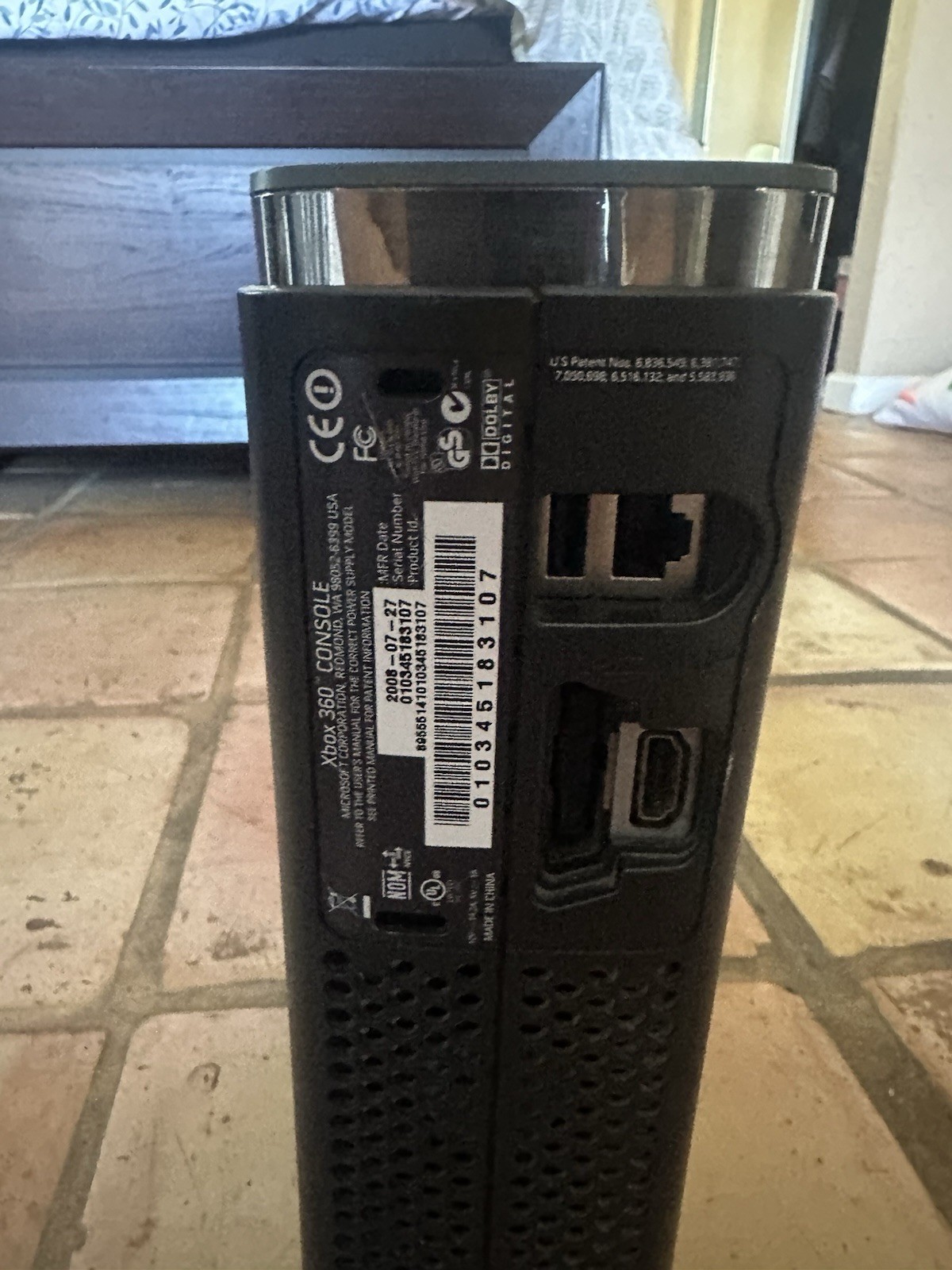 Xbox 360 Elite Black Console 20GB HDD Tested Working