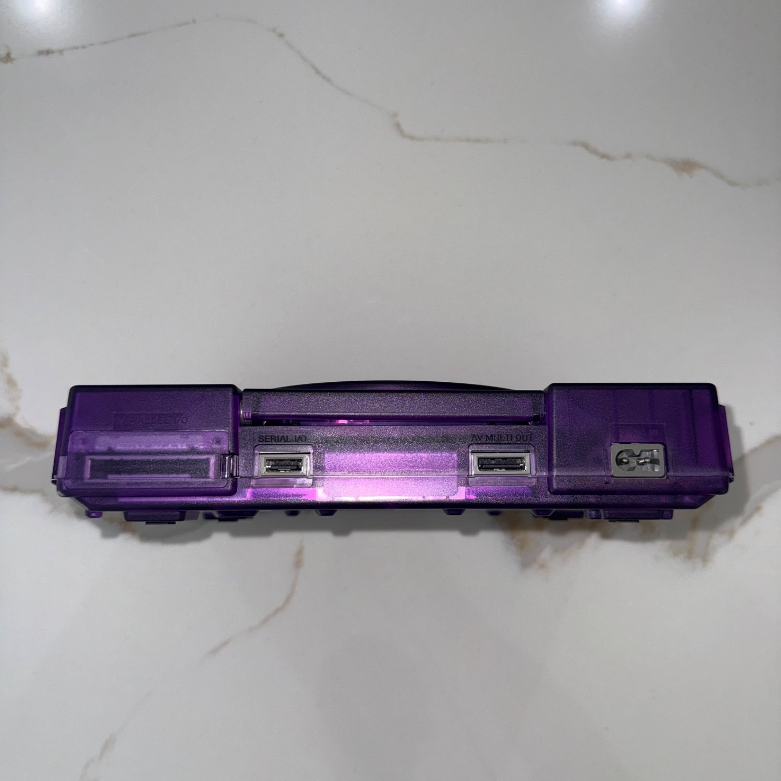 Sony PlayStation 1 Console (SCPH-5501) Bundle – Translucent Clear Purple Shell