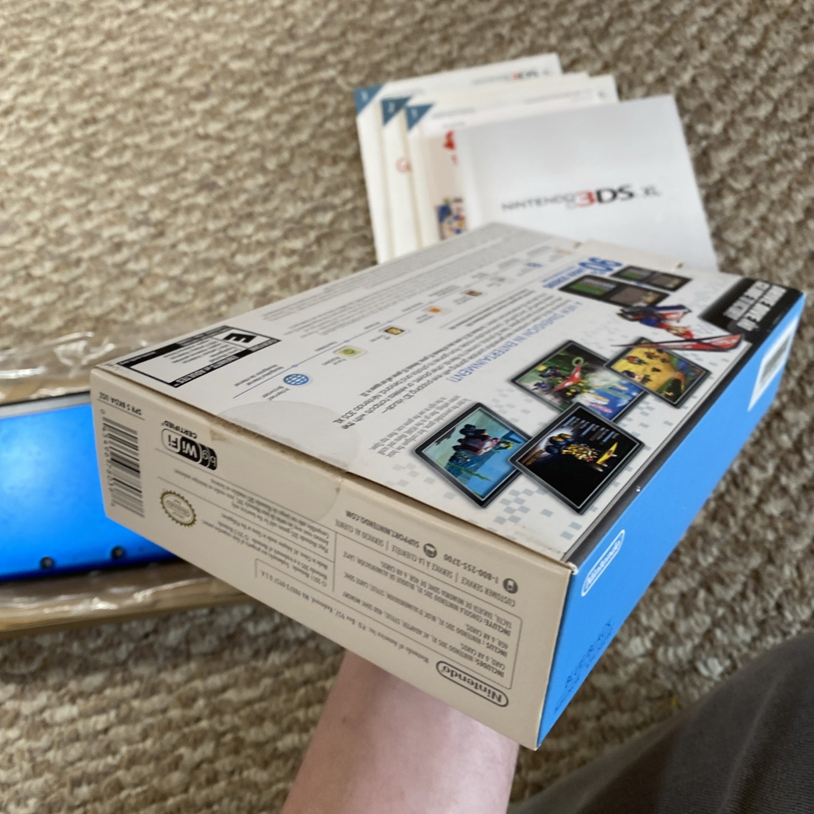 Nintendo 3DS XL Handheld System – Blue/Black USA In Box CiB With Charger