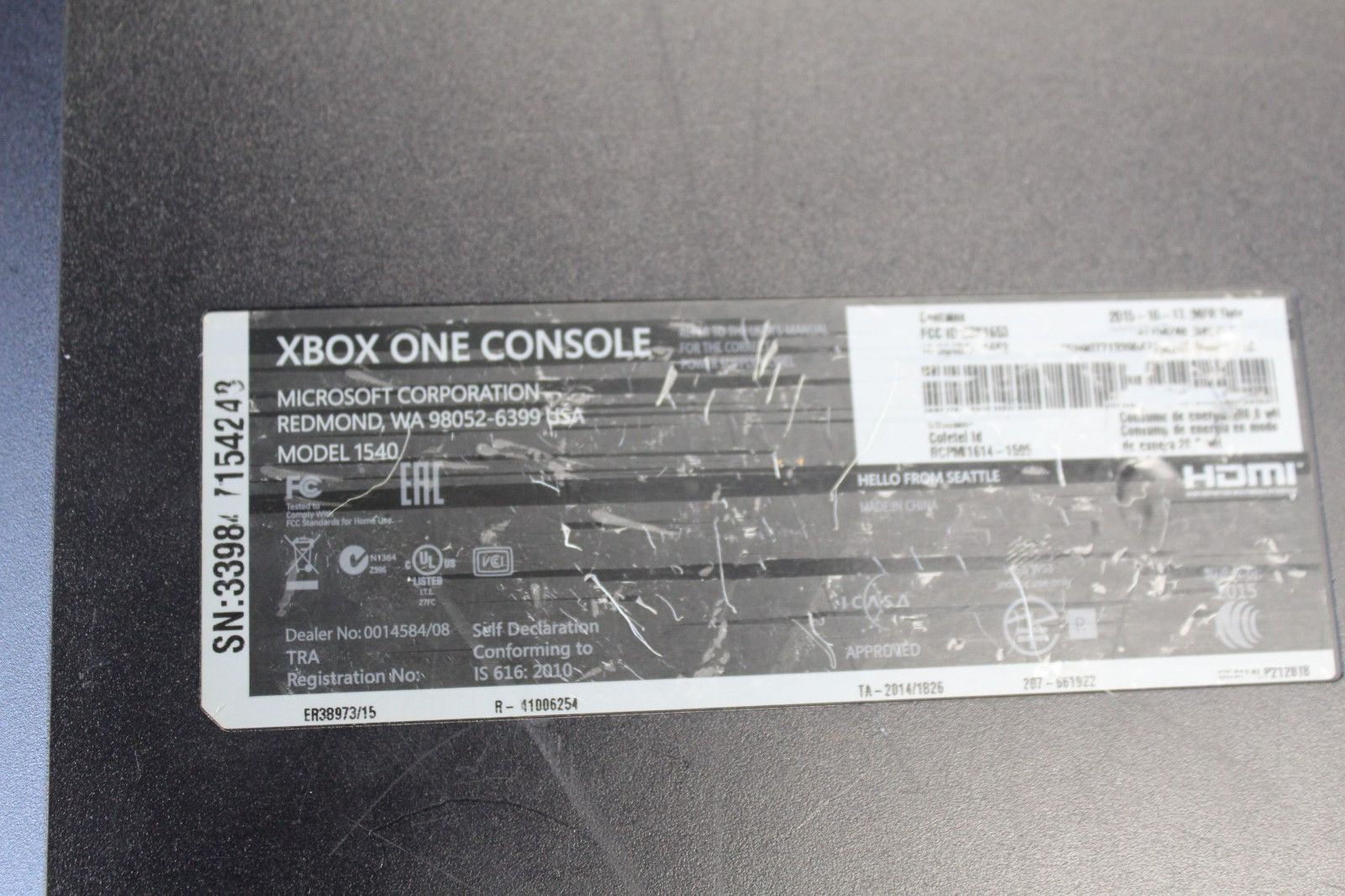 Microsoft Xbox One 500GB Console Original – Black with Wired Controller