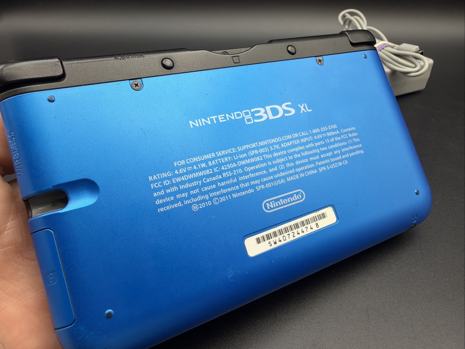 Nintendo 3DS XL Blue Black Handheld Console System Tested Working Fast Shipping