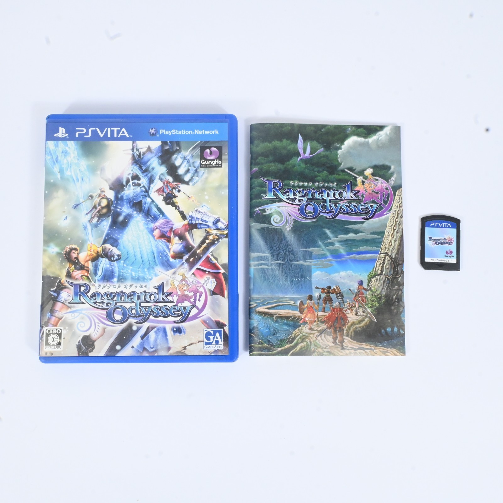 Sony PS Vita PCH-1100 Black Console Boxed Tested w/ 16GB Ragnarok Odyssey