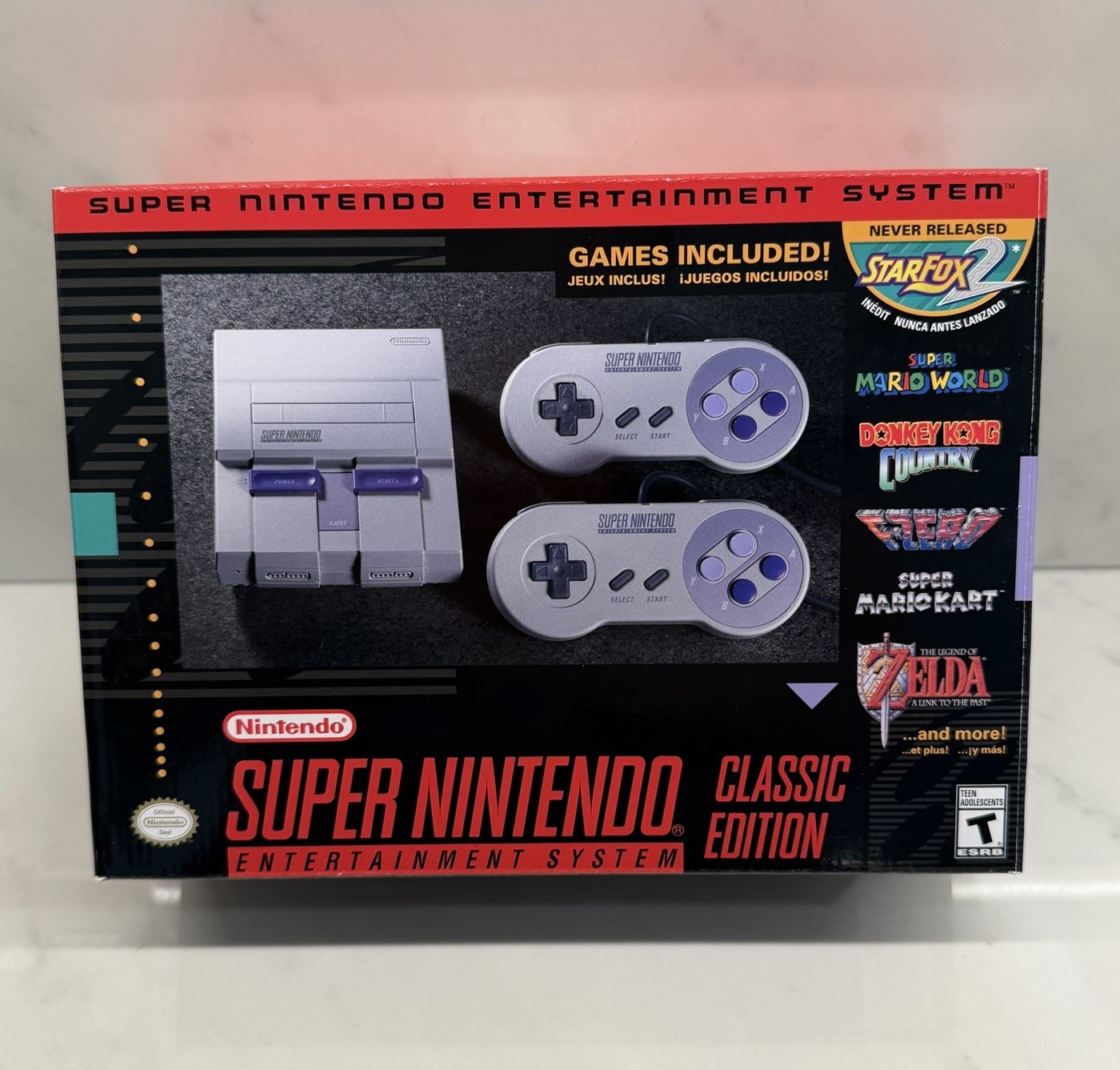 Nintendo Super NES Classic Edition SNES Mini Console Games 2 Controllers