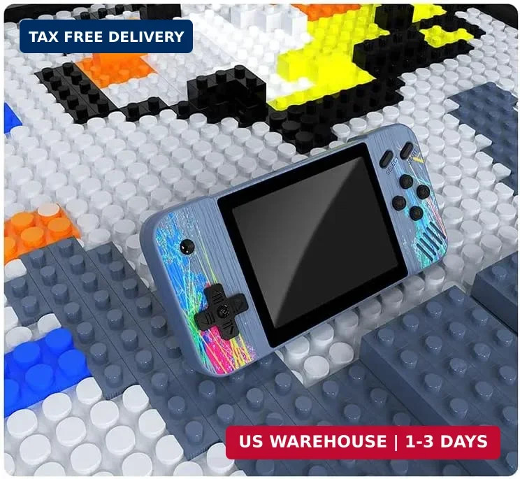 Retro Handheld Game Console, 3.5-inch HD Screen, 800 Classic Games, Single Playe