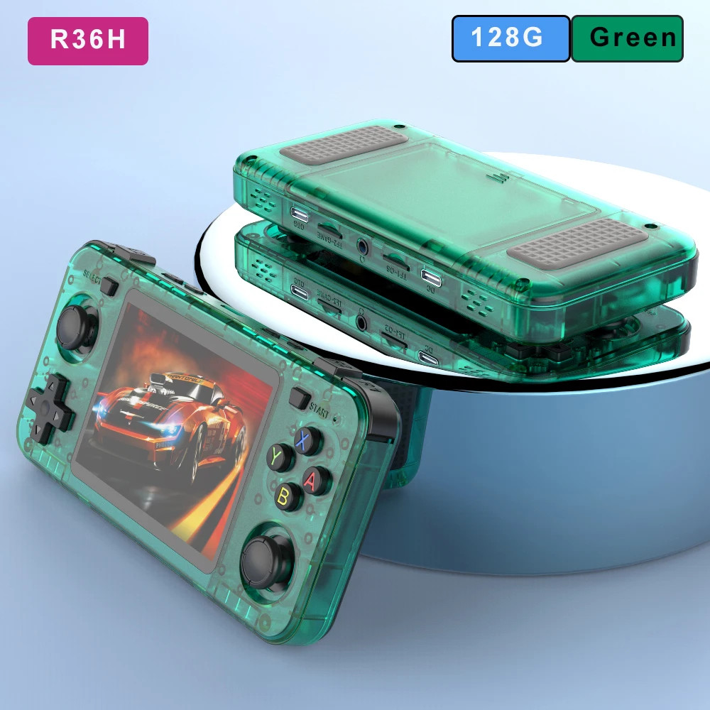 RK3326 Retro Handheld Console with 15000+ Games, 64GB/128GB, 3000mAh Battery
