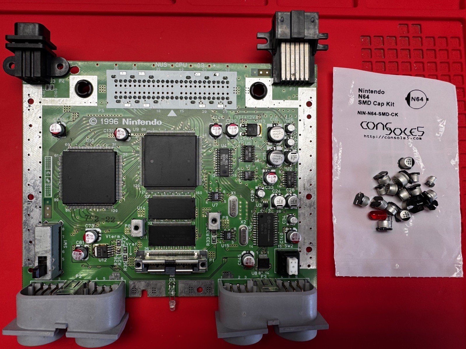 Nintendo 64 HDMI PixelFX Retro Gem-Full Recap PSU+PCB-Expansion Pak-New Shell++