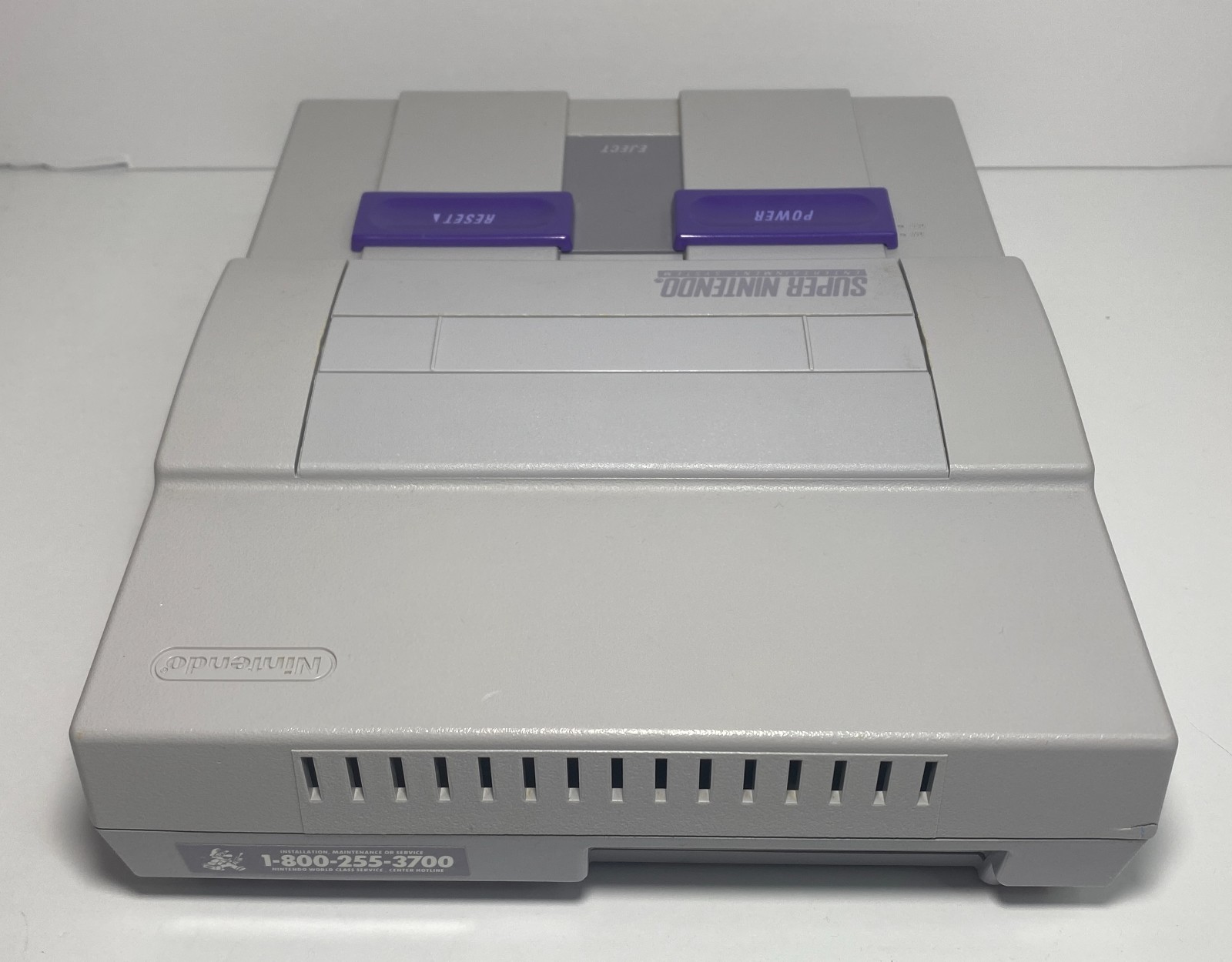 Super Nintendo SNES Console Bundle with 2 Controllers – Tested / Clean