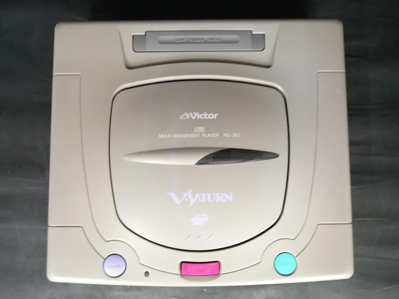 Victor V Saturn JVC RG-JX2 Video Console System Sega Tested