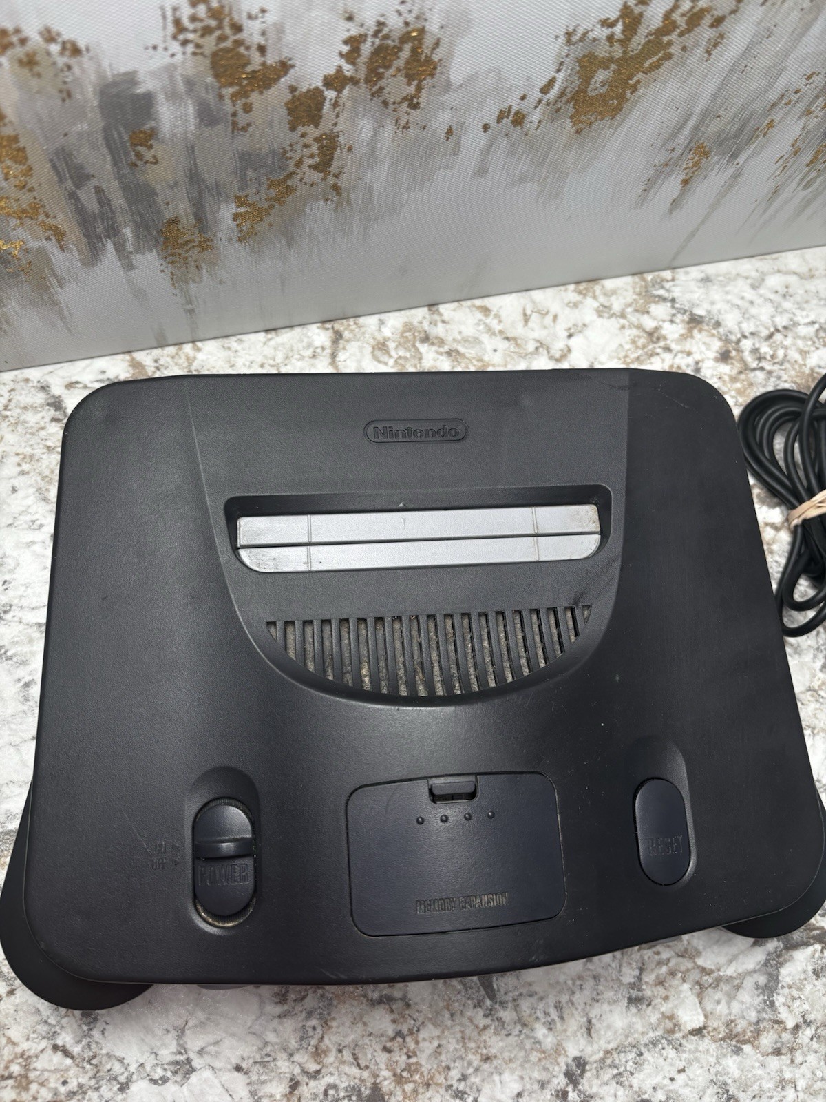 Nintendo 64 N64 Console + OEM Controller Tested Works Needs Port Repair