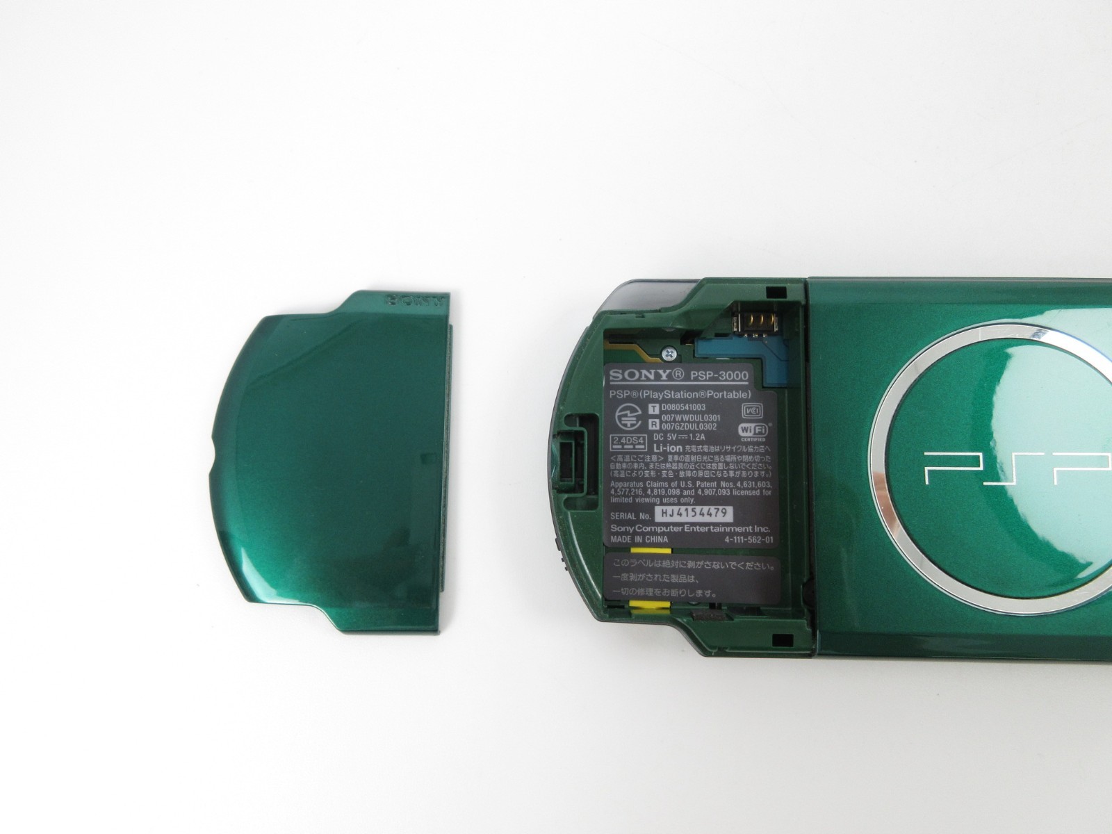 【Very Good】Sony PSP-3000 Spirited Green Console No Battery Japan Ver. #DEN0523/0