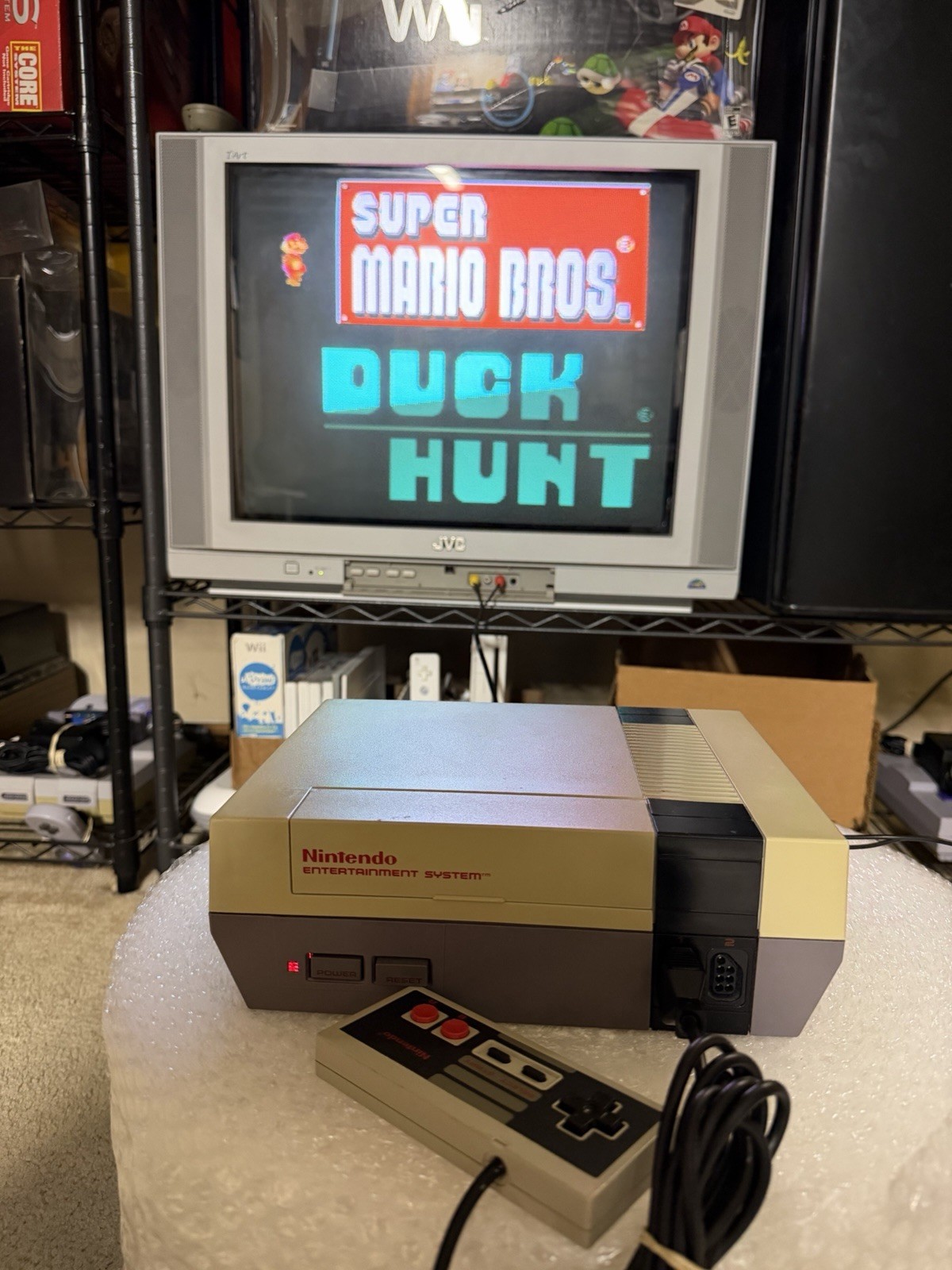 Nintendo NES Action Set In Original Box Tested Working *READ DESCRIPTION!*