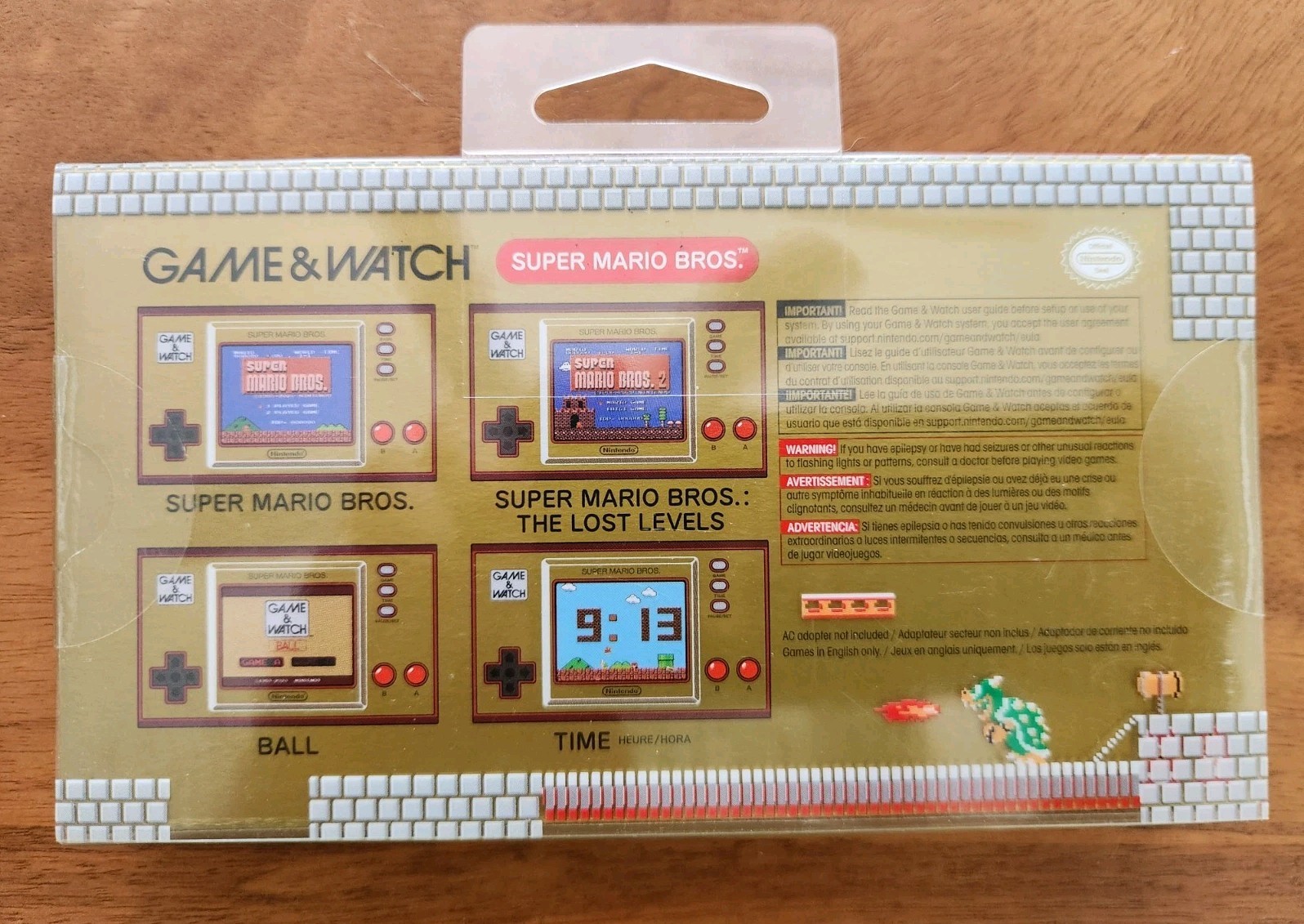 Nintendo Game and Watch Super Mario Bros Color Screen *NEW and Sealed*