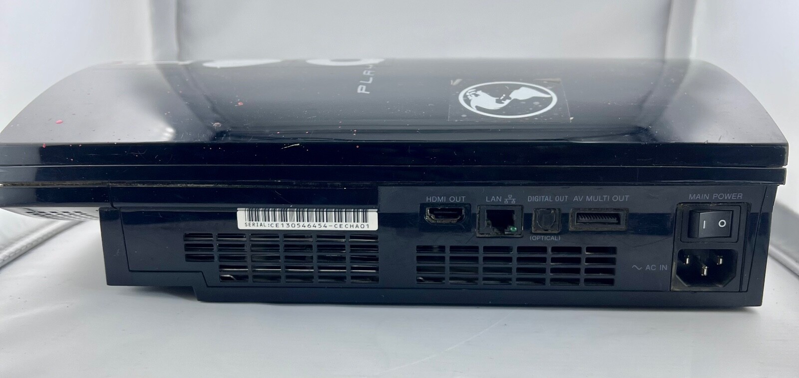 Playstation 3 80gb Console Black Backwards Compatible 12.8”L x 3.8”H x 10.8”D