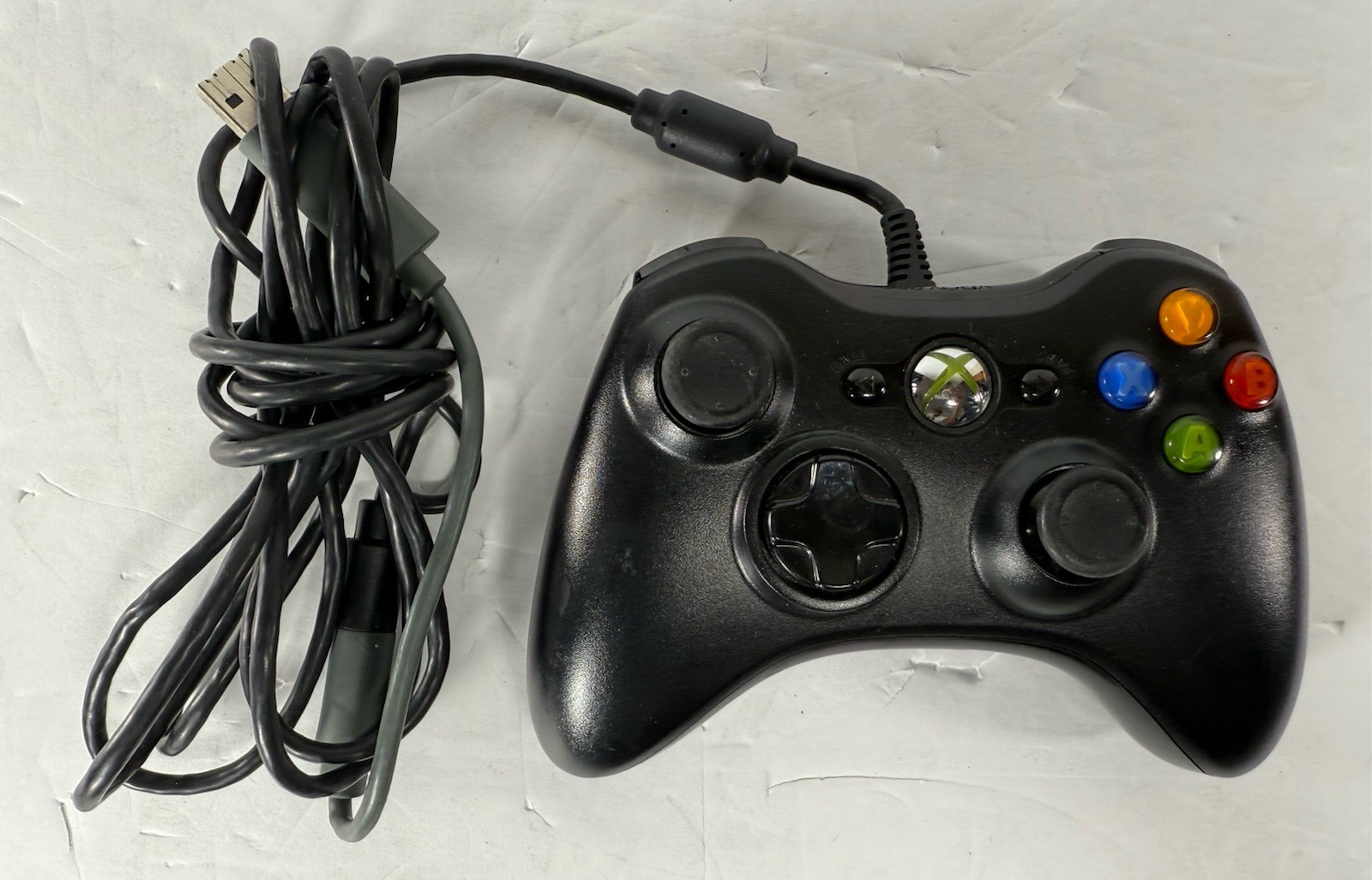 Microsoft Xbox 360 Slim Console Model 1439 4GB + Controller & Cables – Working