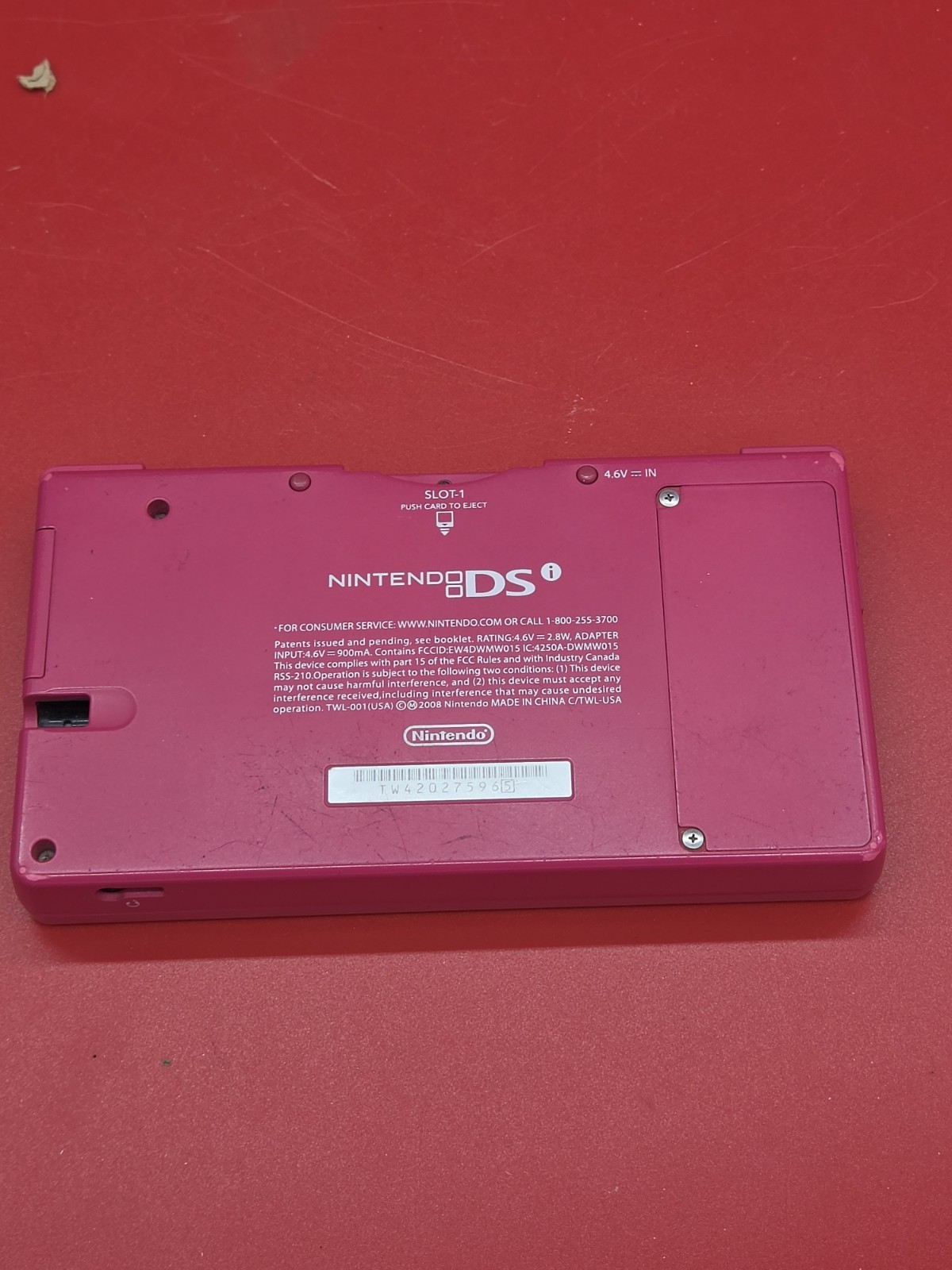 Nintendo DSi Pink Console TWTL-001 Handheld System Camera WiFi With Charger