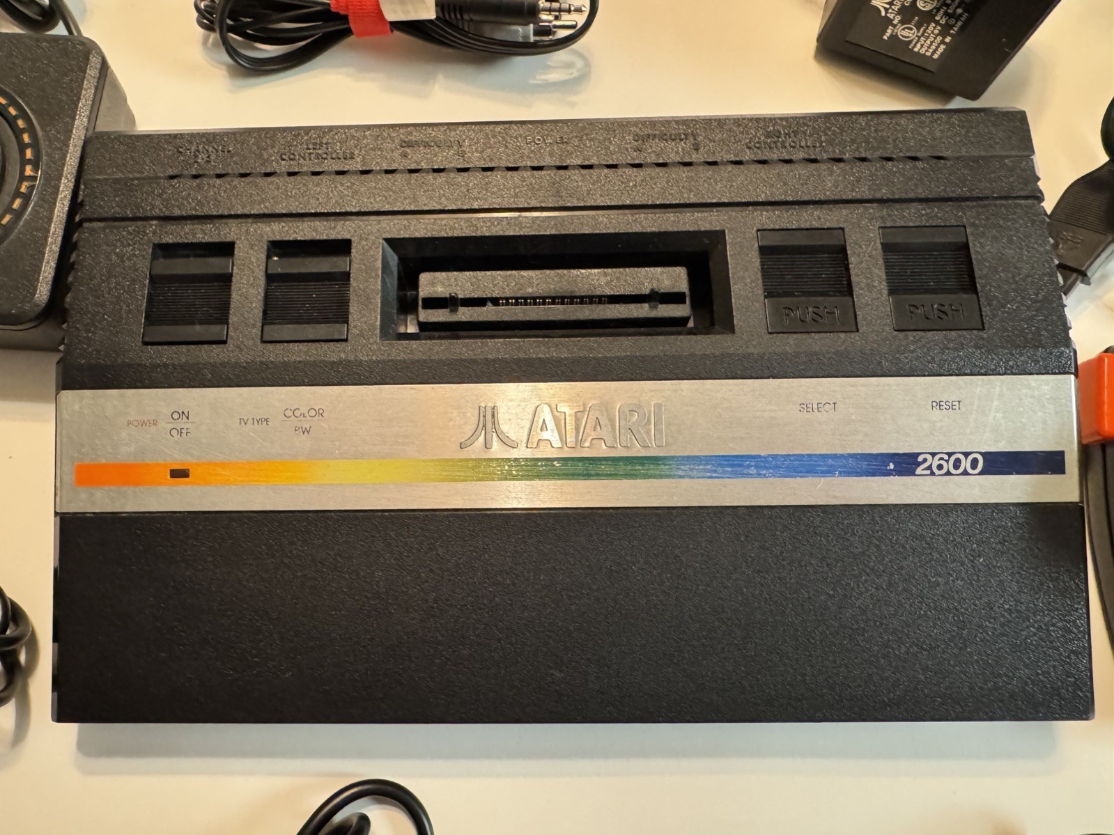 Atari 2600 Jr Rainbow Console w/ Upgraded 3.5mm Discreet A/V Composite Mod