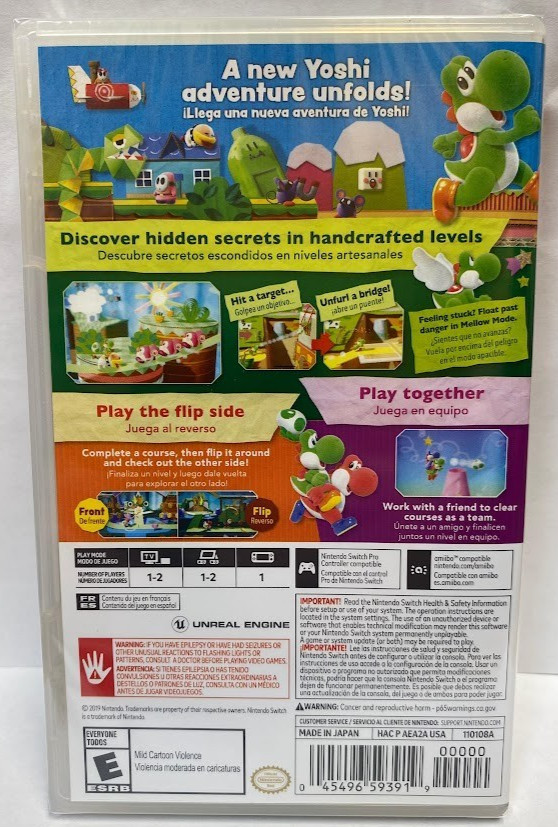 Yoshi’s Crafted World Switch Brand New Sealed Game Special [US 2019 Platform]