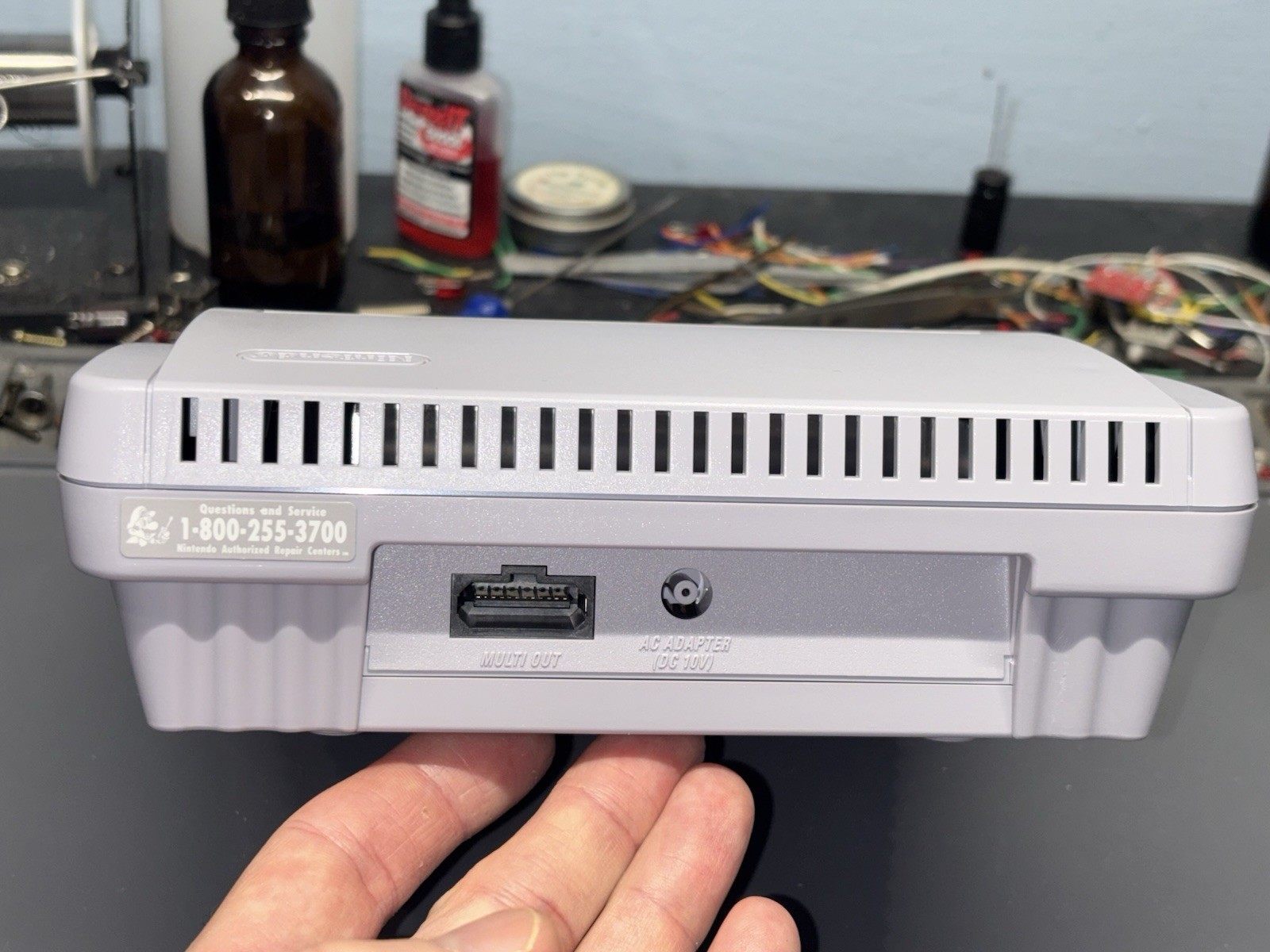 Ultimate SNES RGB Super Nintendo Console Mini Jr. 1 Chip Region Region LED