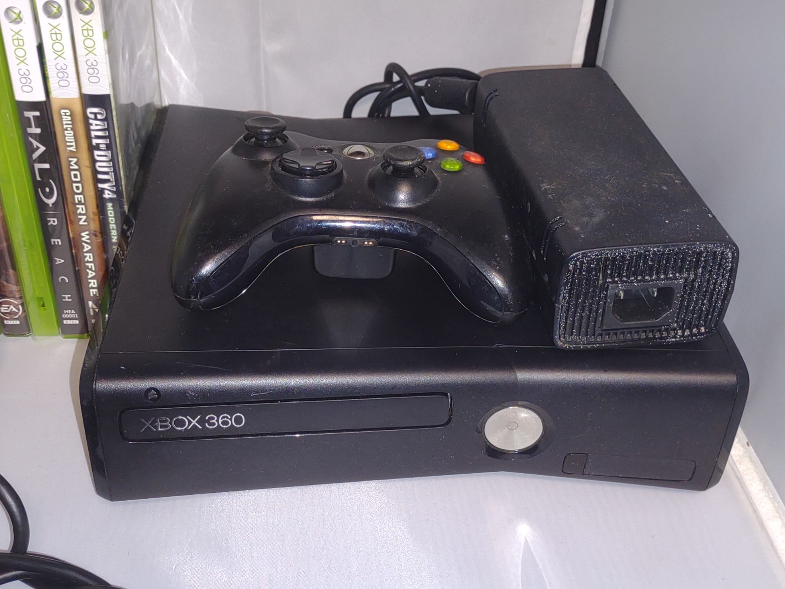 Xbox 360 S 1439 Black Console Bundle 250GB HDD + 10 Games Complete