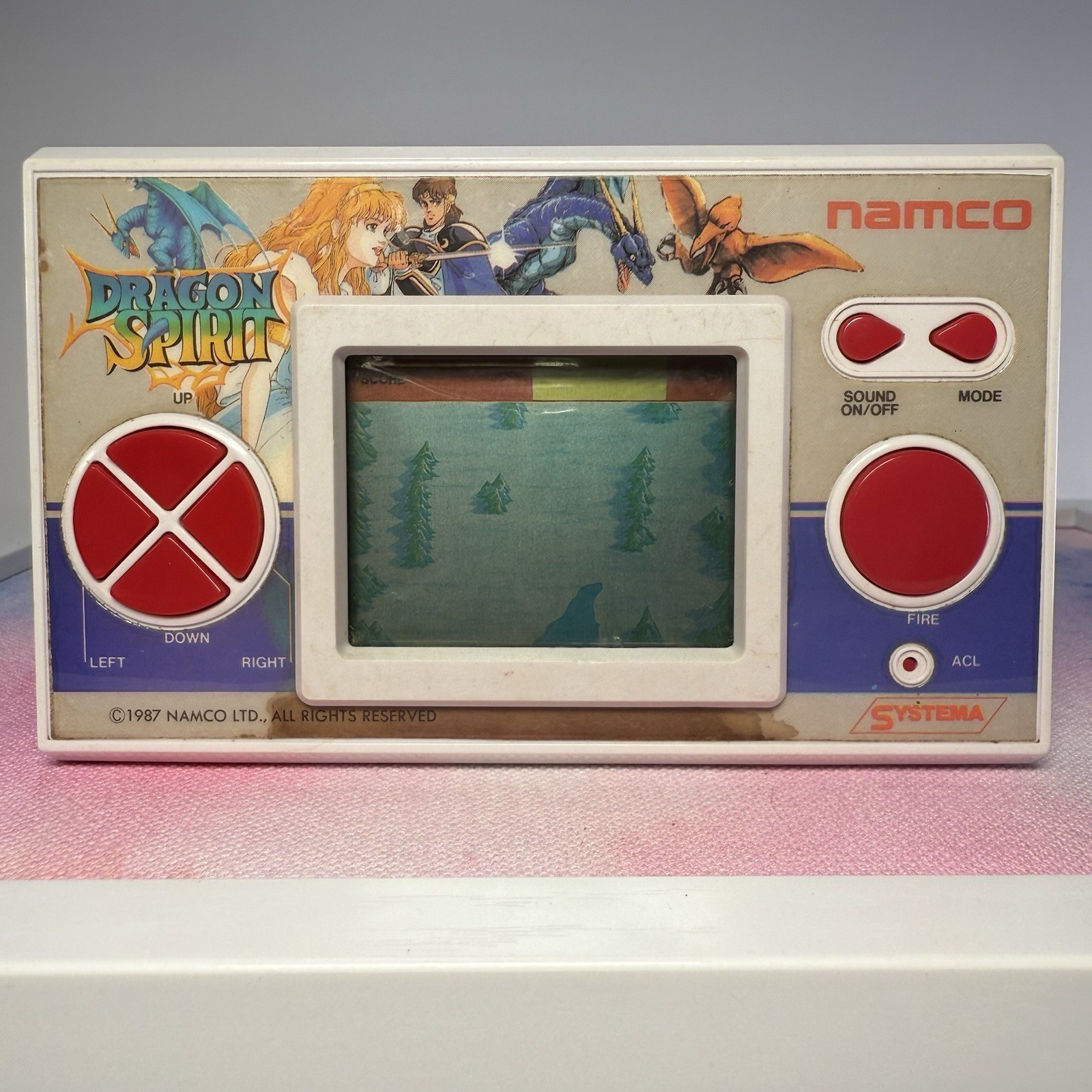 Dragon Spirit Handheld Electronic Game Console 1987! Rare Working Original