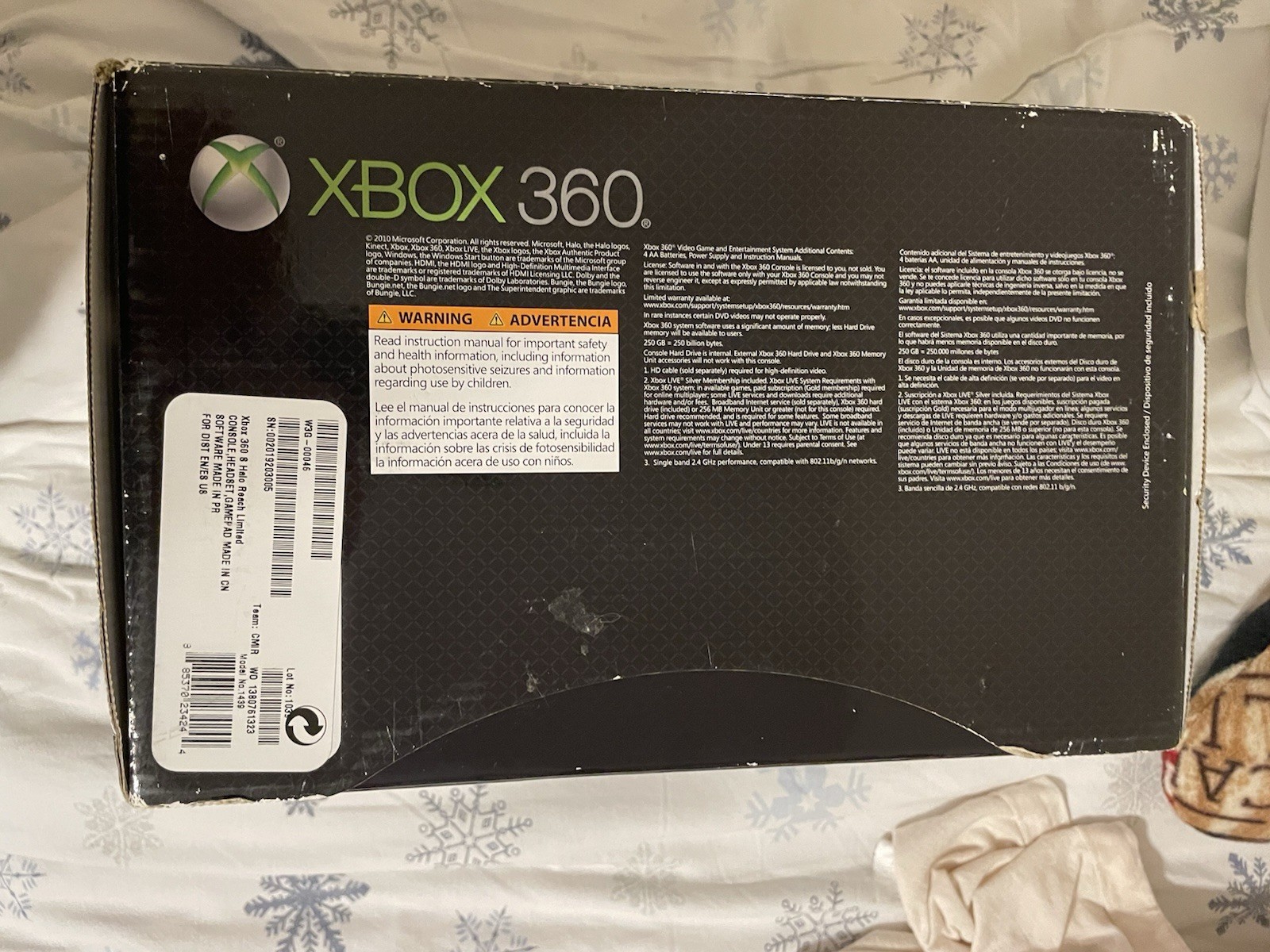 Xbox 360 Halo Reach Edition Console CIB-Extra Controller-Cooling Fan-Cables-Nice