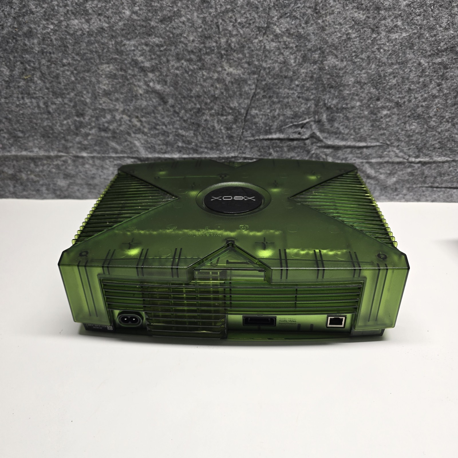 Microsoft Xbox Halo Special Edition Green Console Only Tested Working 2004