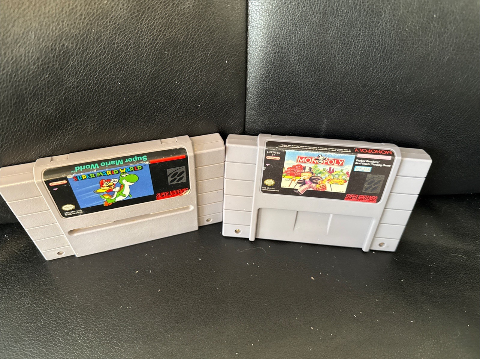 Super Nintendo SNES Jr Tested And Working, Two Games, Two Controllers