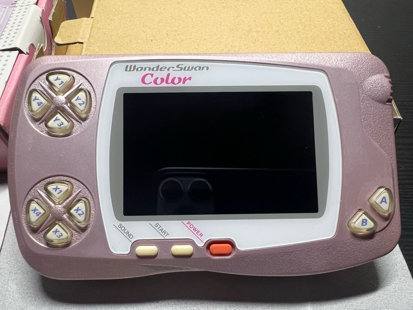 Bandai WonderSwan Color WSC With Box & IPS Screen & New Glass Lens