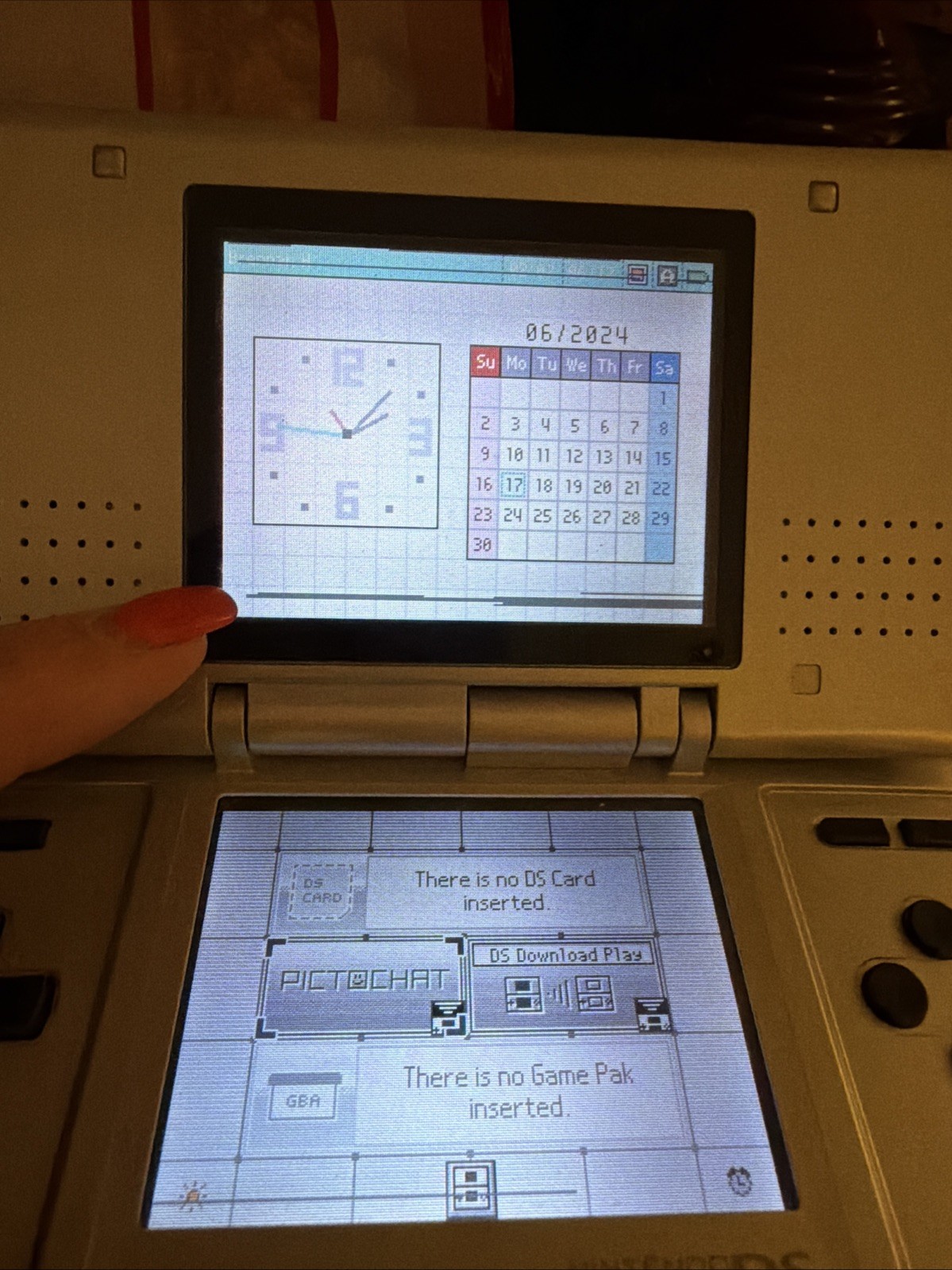 Nintendo DS Original Console NTR-001 with Charger Titanium Silver – Works Line