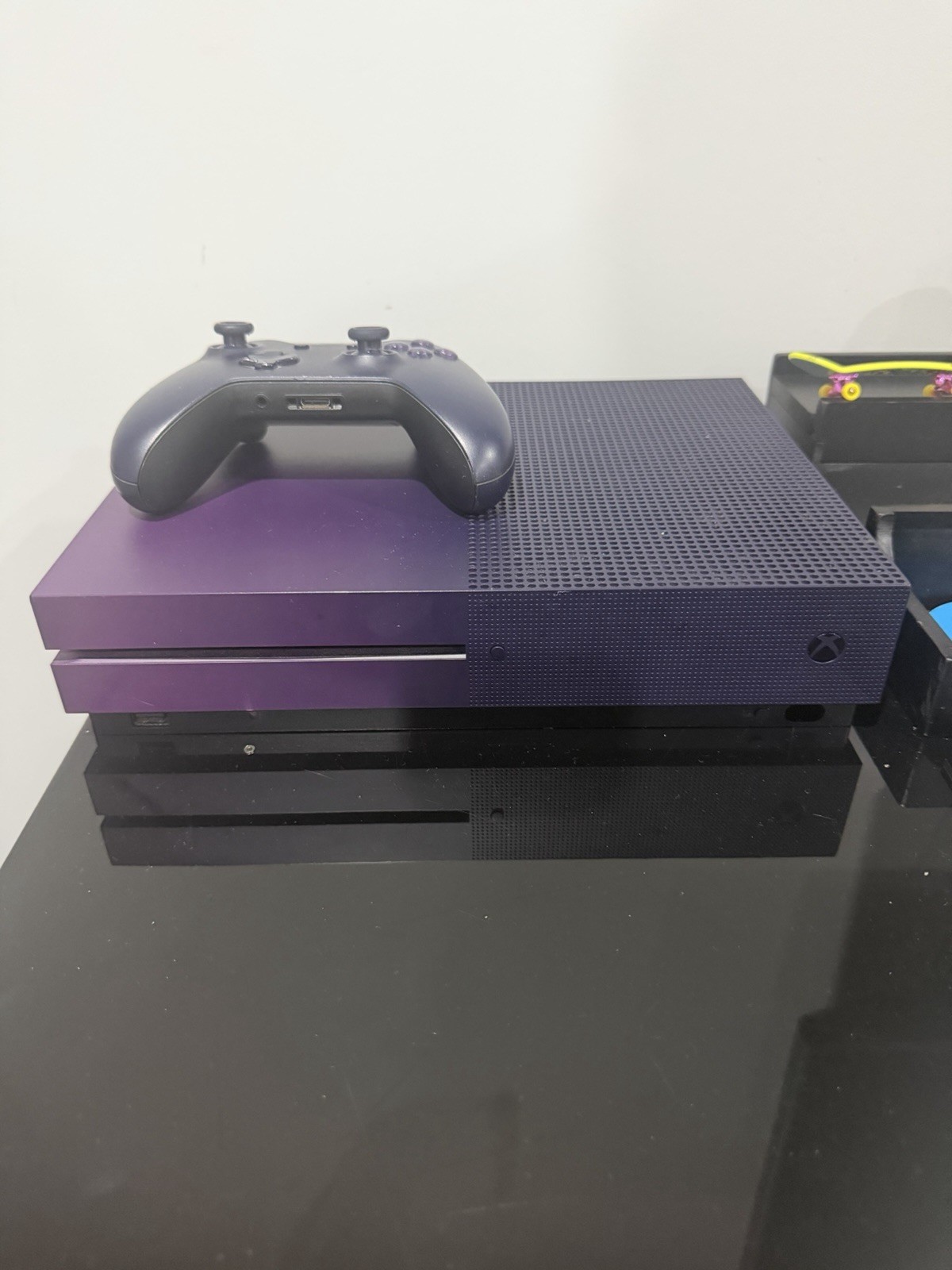 Xbox One S 1TB 4K UHD Console Purple Fortnite w/ Wireless Controller HDMI
