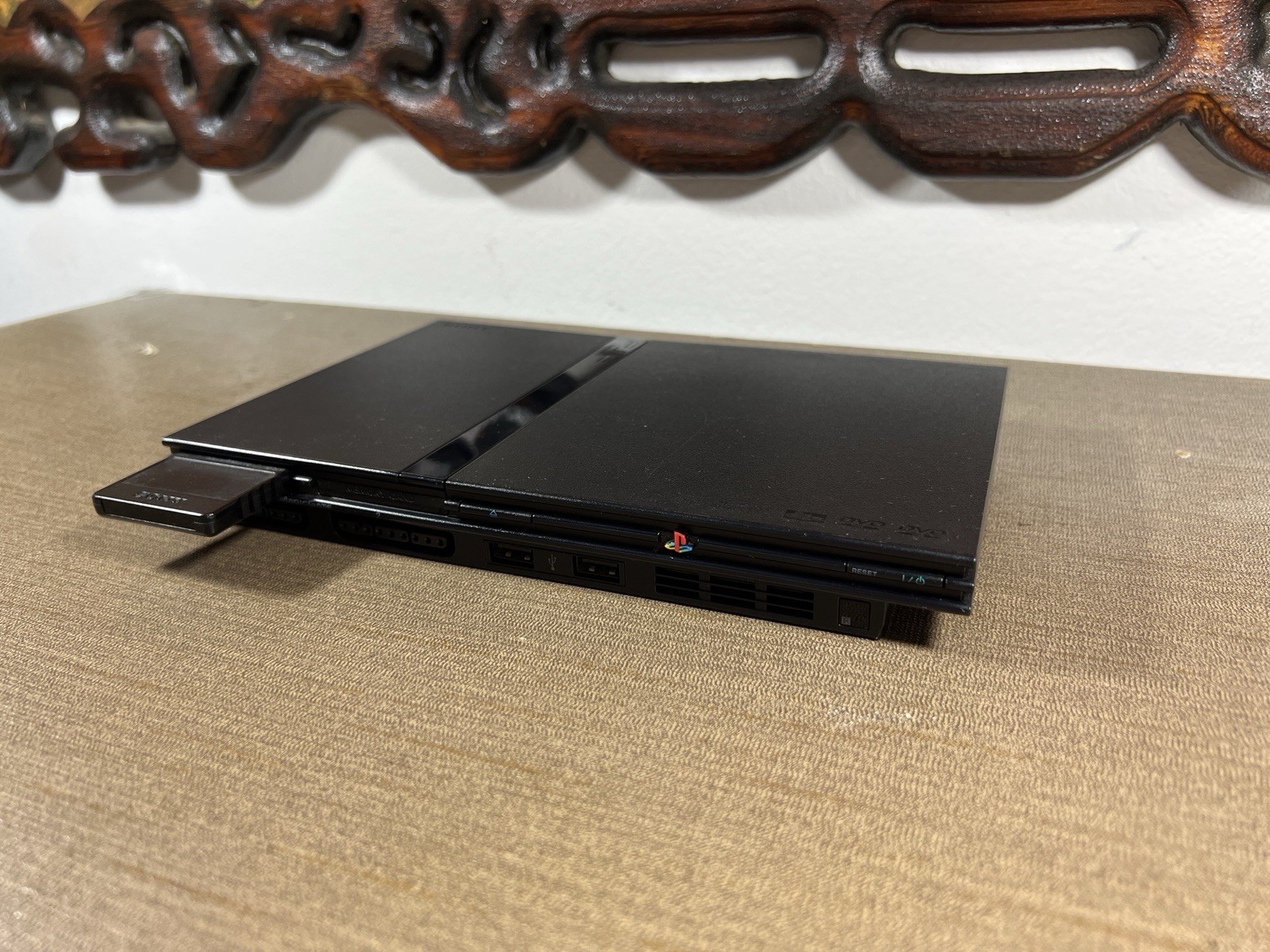 Sony PlayStation 2 Slim SCPH-75001 Console PS2 w/ Two Controllers – TESTED WORKS