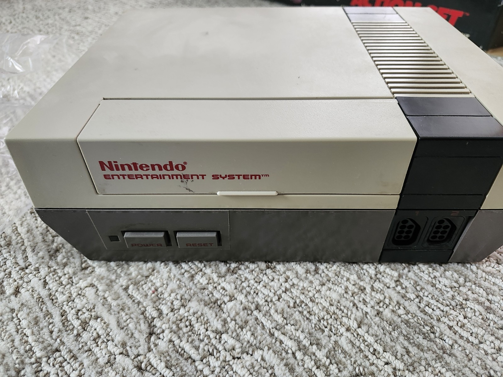 Nintendo NES Action Set Complete in Box CIB System W/ Baggies & RARE Converters!