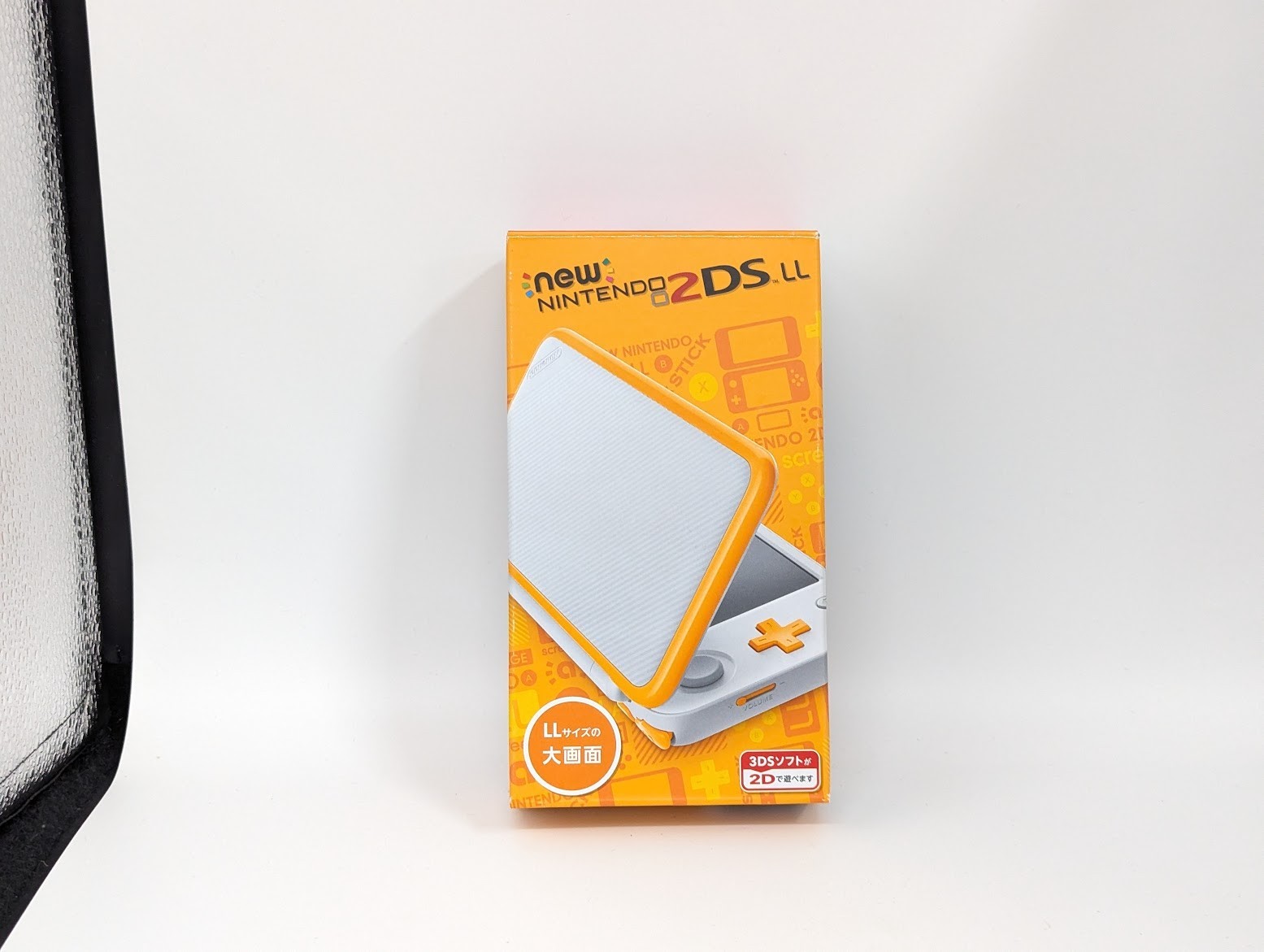 B6784 Nintendo new 2DS console LL XL White x Orange Japan w/box pen manual