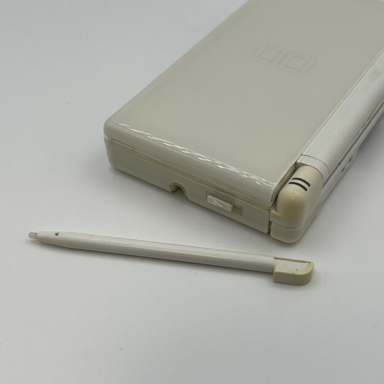 Nintendo DS Lite White Tested Working w/ Charger Stylus Mario Japan