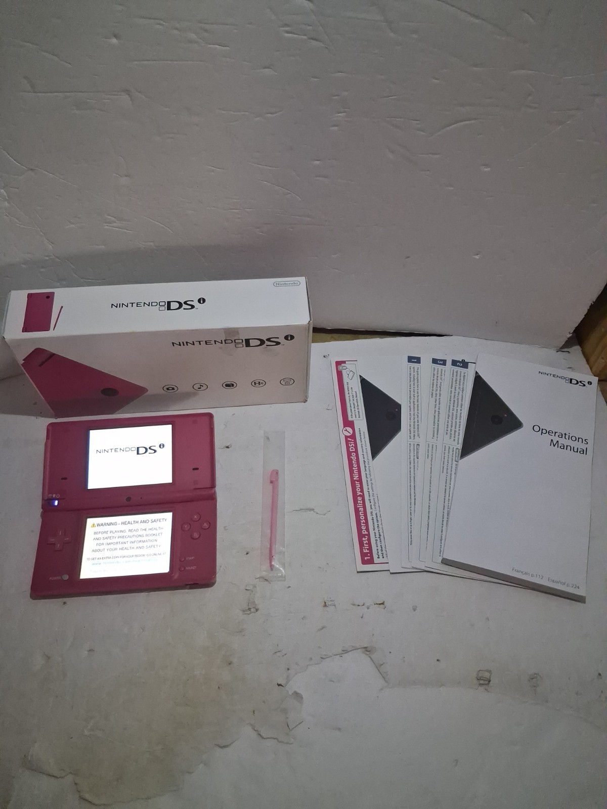 Nintendo DSi Pink Handheld System In Box