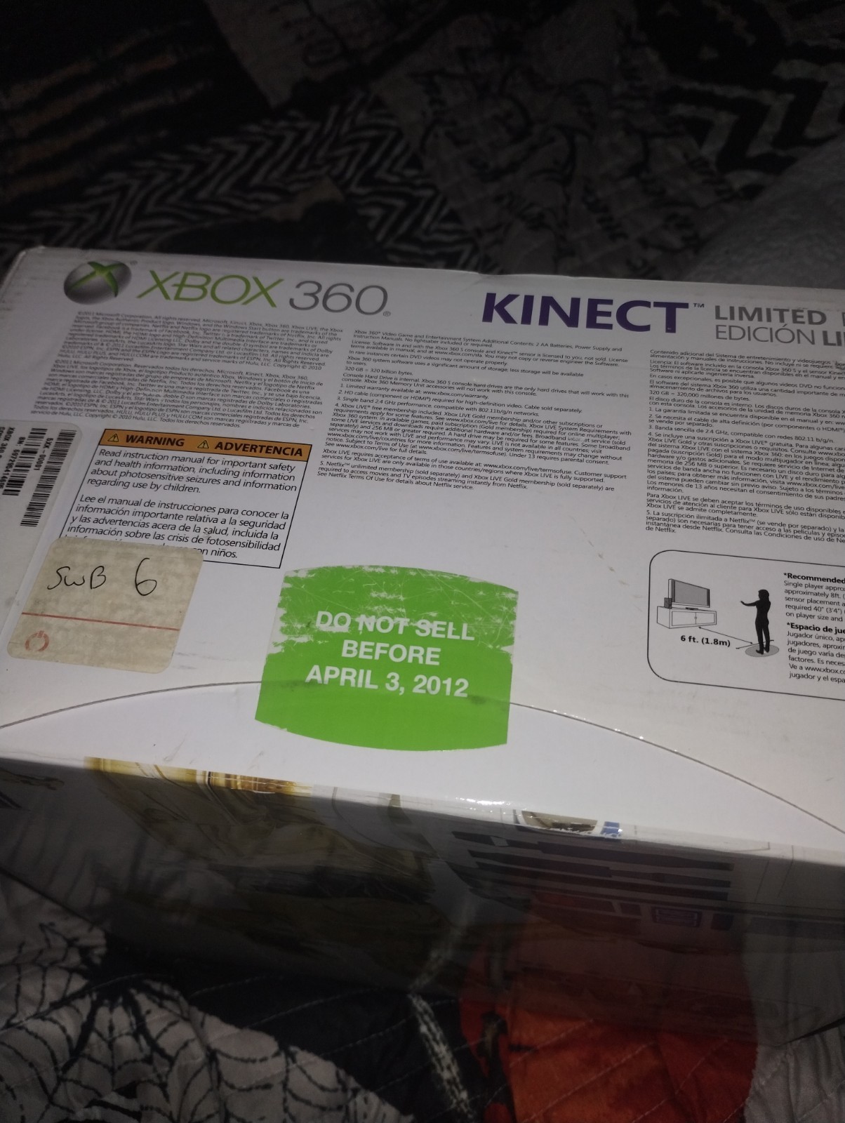 Microsoft Xbox 360 320GB Kinect Star Wars Limited Edition (NEVER OPENED)(SEALED)