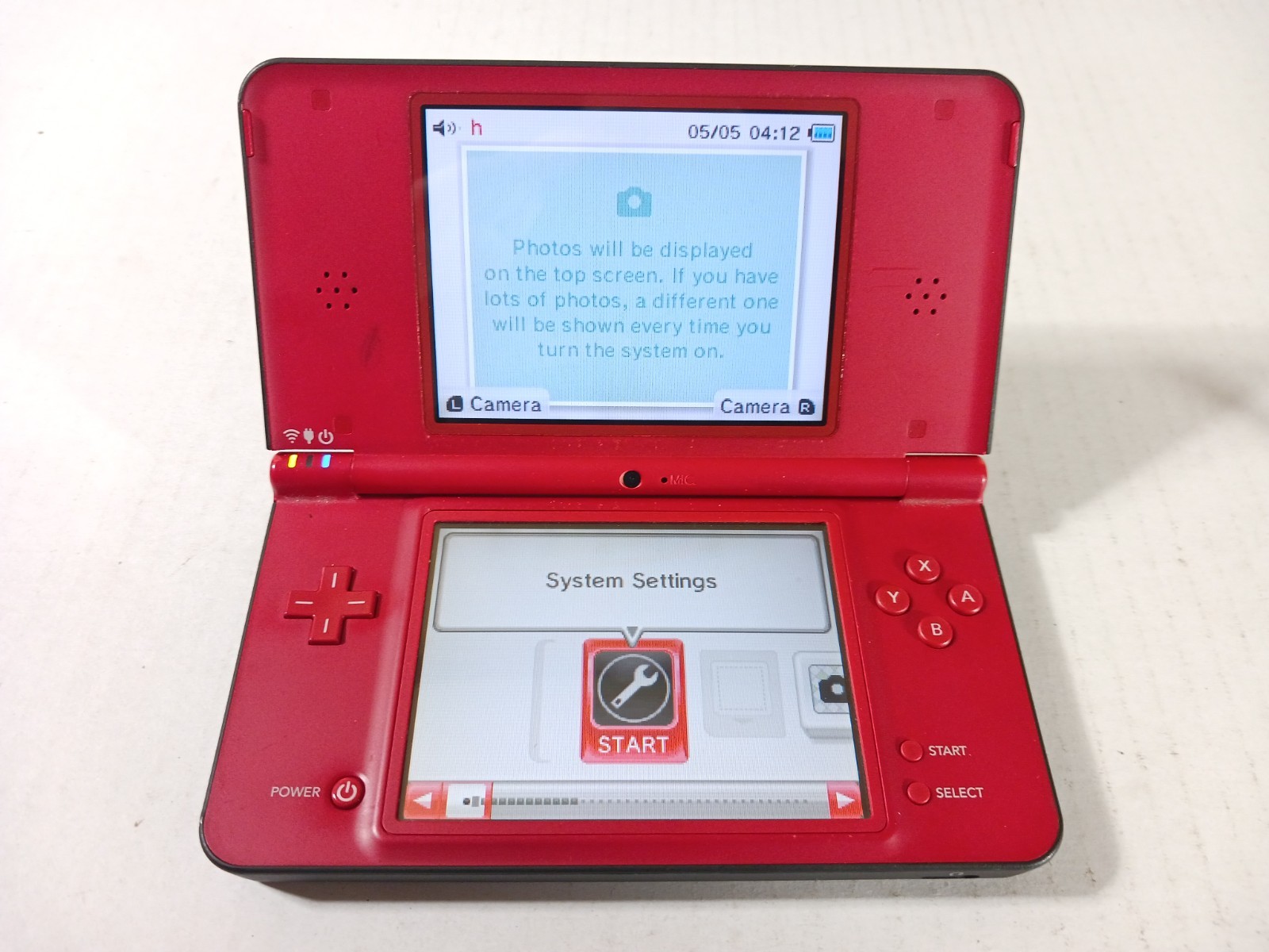 Nintendo DSI XL Super Mario 25th Anniversary Broken Cartridge Slot AS-IS Read