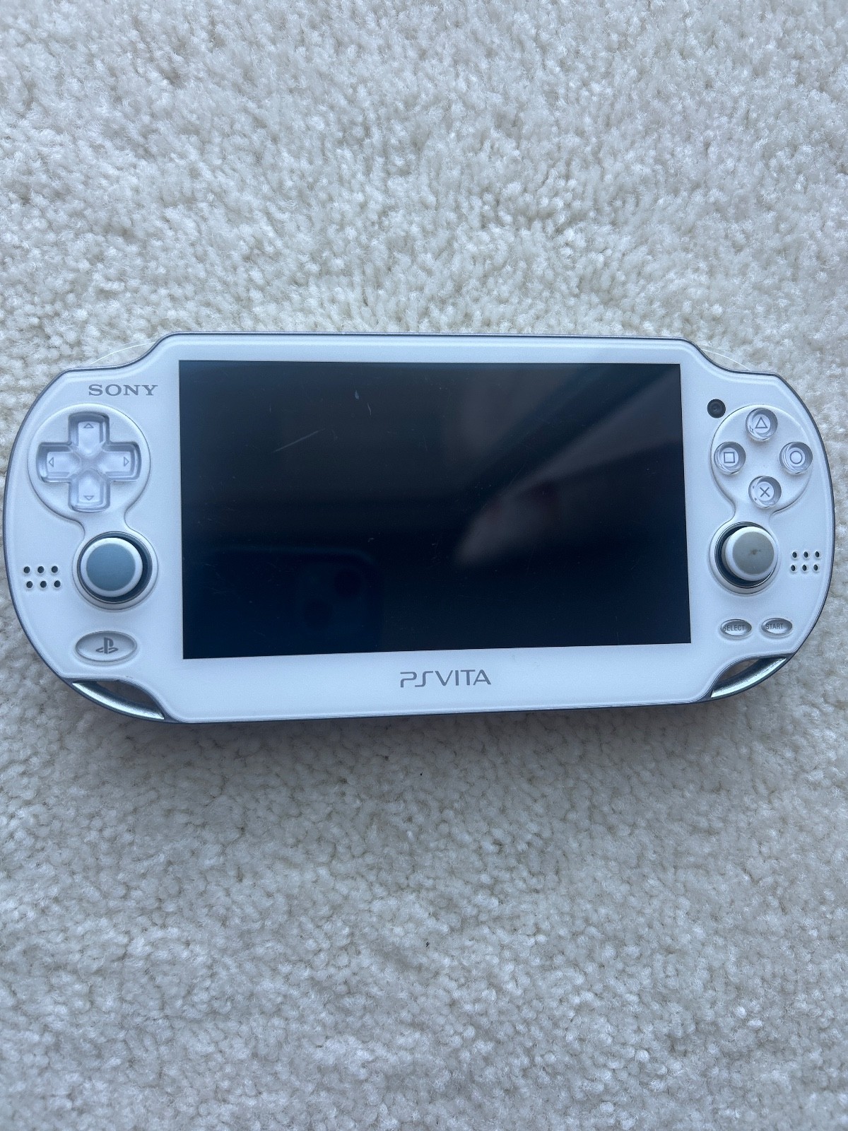 Playstation PS Vita PCH-1001 OLED White Console Lot w/2 Memory Cards Pls READ