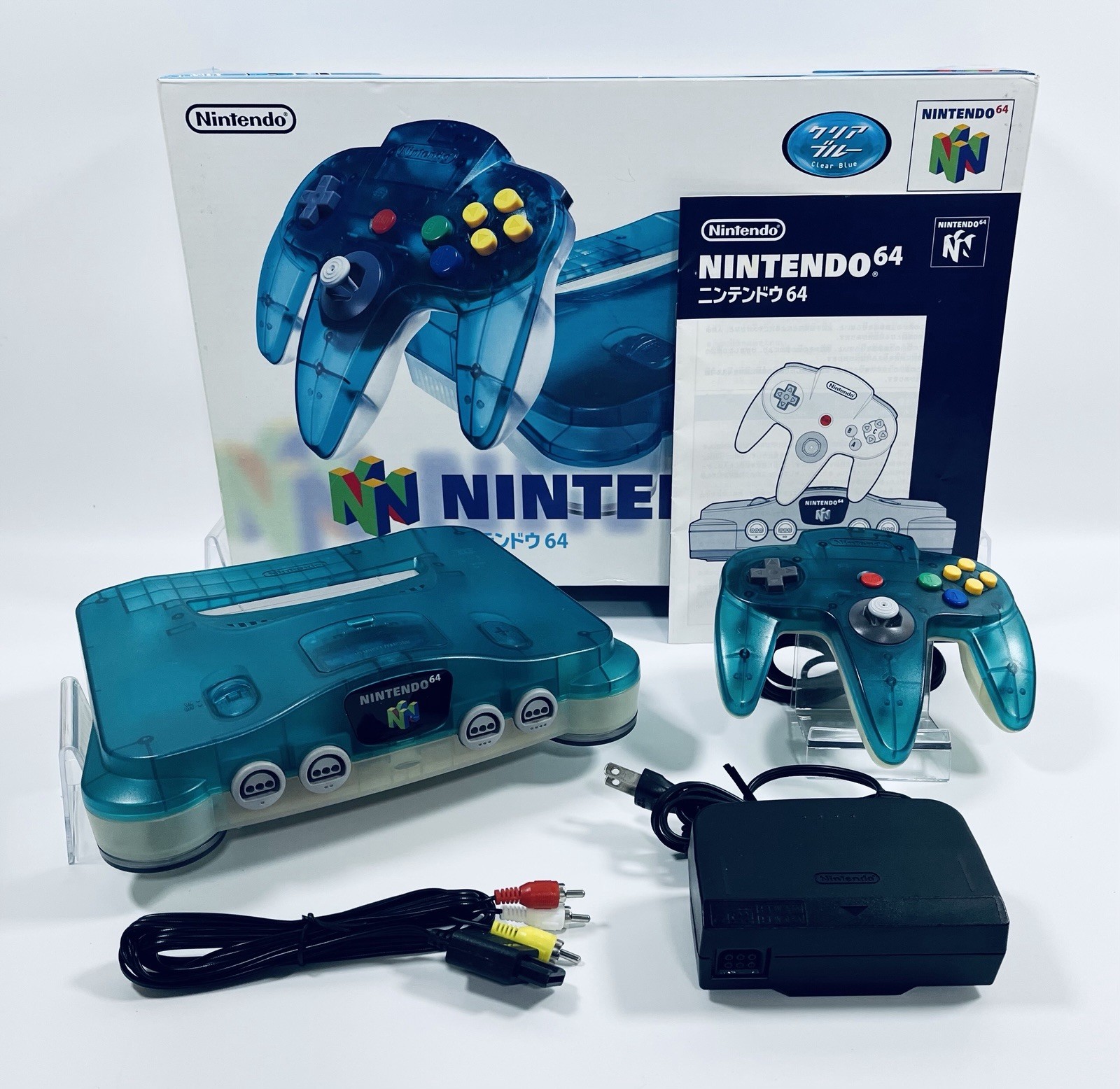 Nintendo 64 Console Clear Blue | Excellent Condition | Boxed | NTSC-J Japan