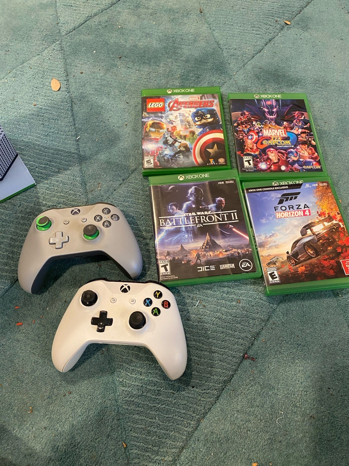 Xbox One S Console Controllers And 4 Games