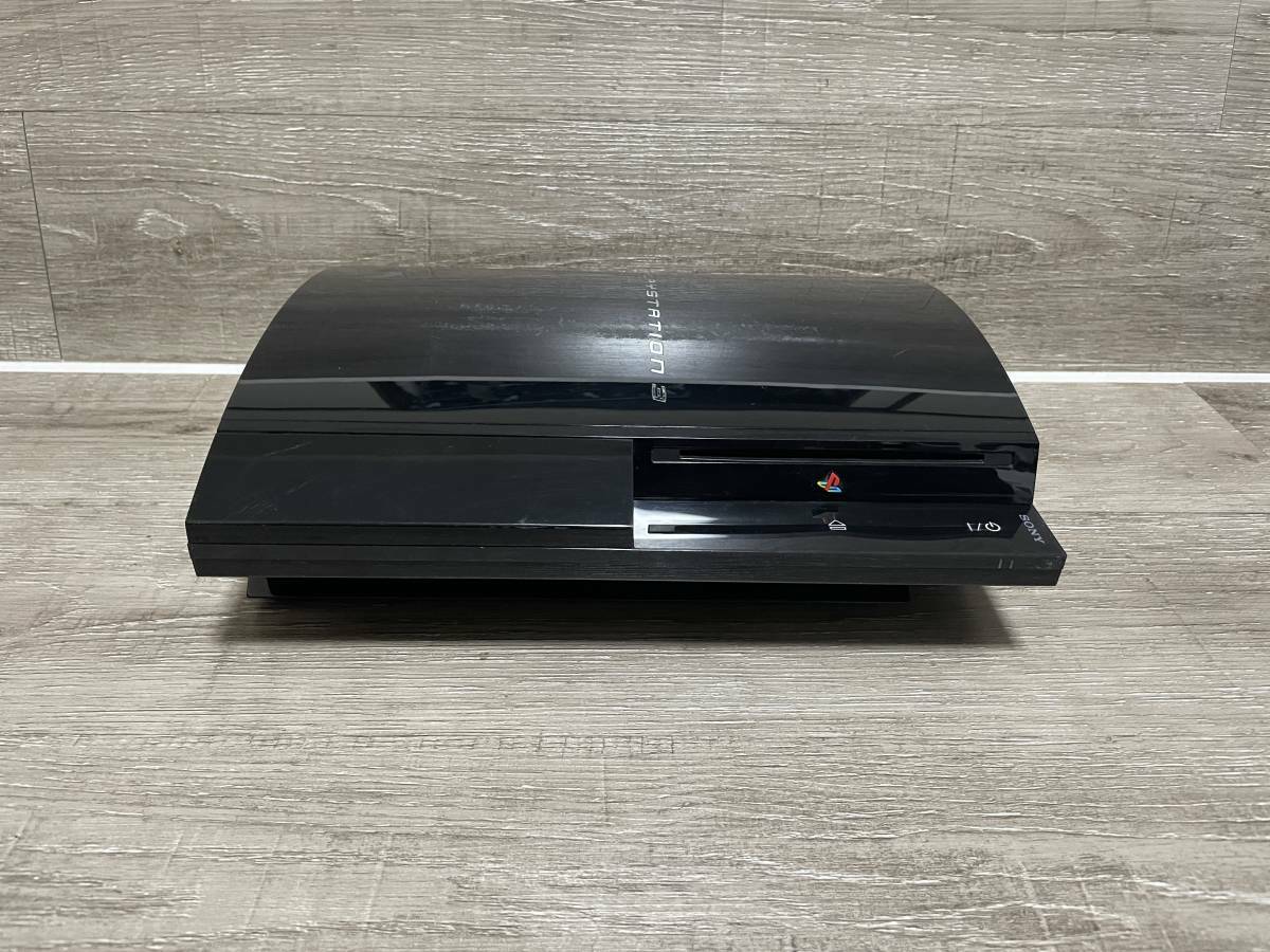 PS3 Clear Black CECHB 20GB Console only PlayStation 3 Fat [H]