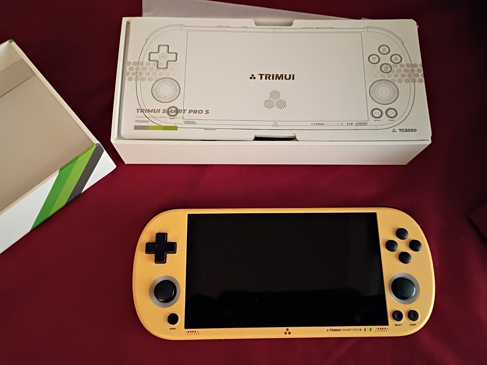 Trimui Smart Pro S TG5050 Handheld Retro Gaming Console (Yellow) w/ CrossMix OS