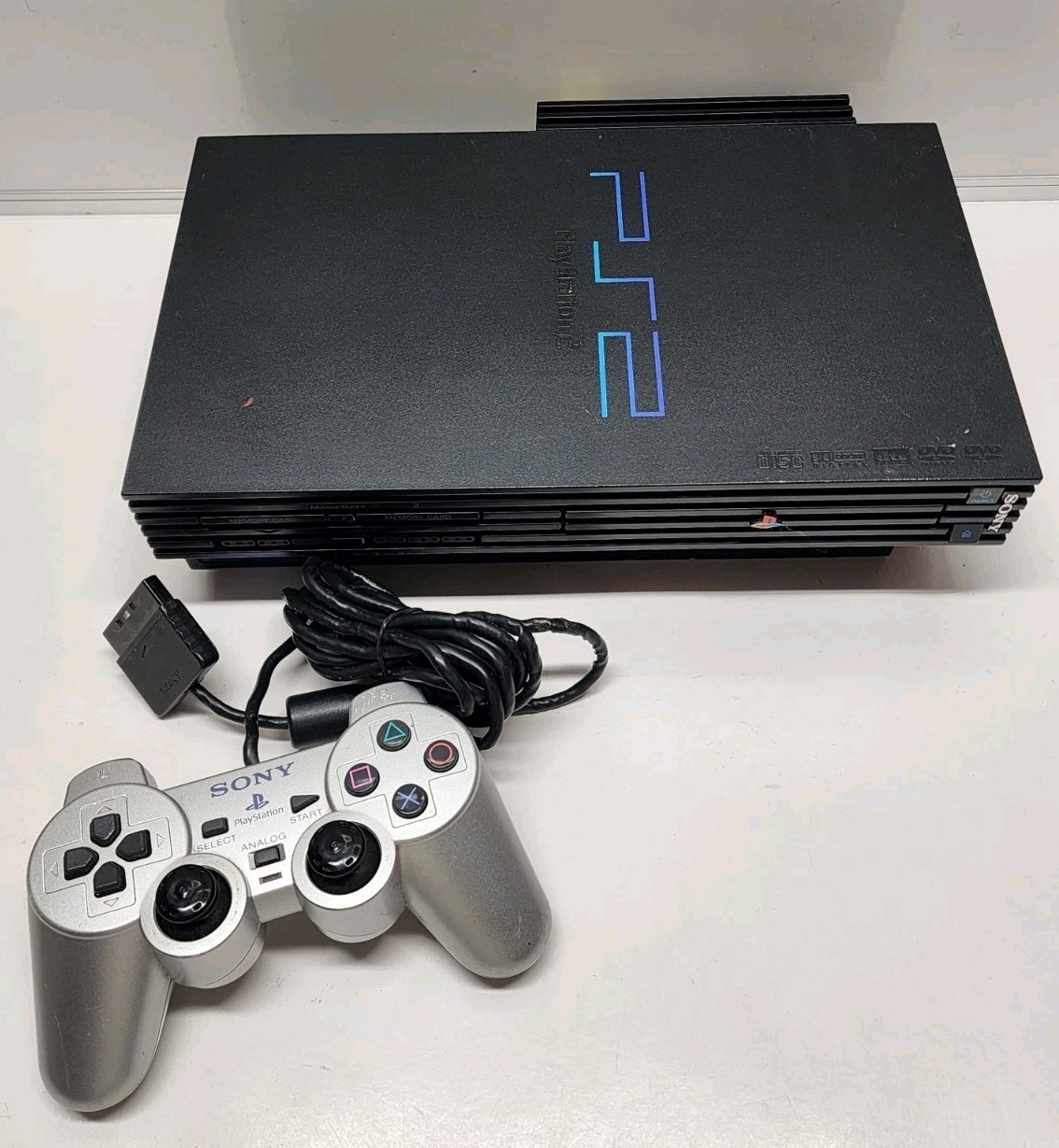 UNTESTED AS-IS Sony PlayStation 2 PS2 SCPH-39001/N Fat Console With Controller
