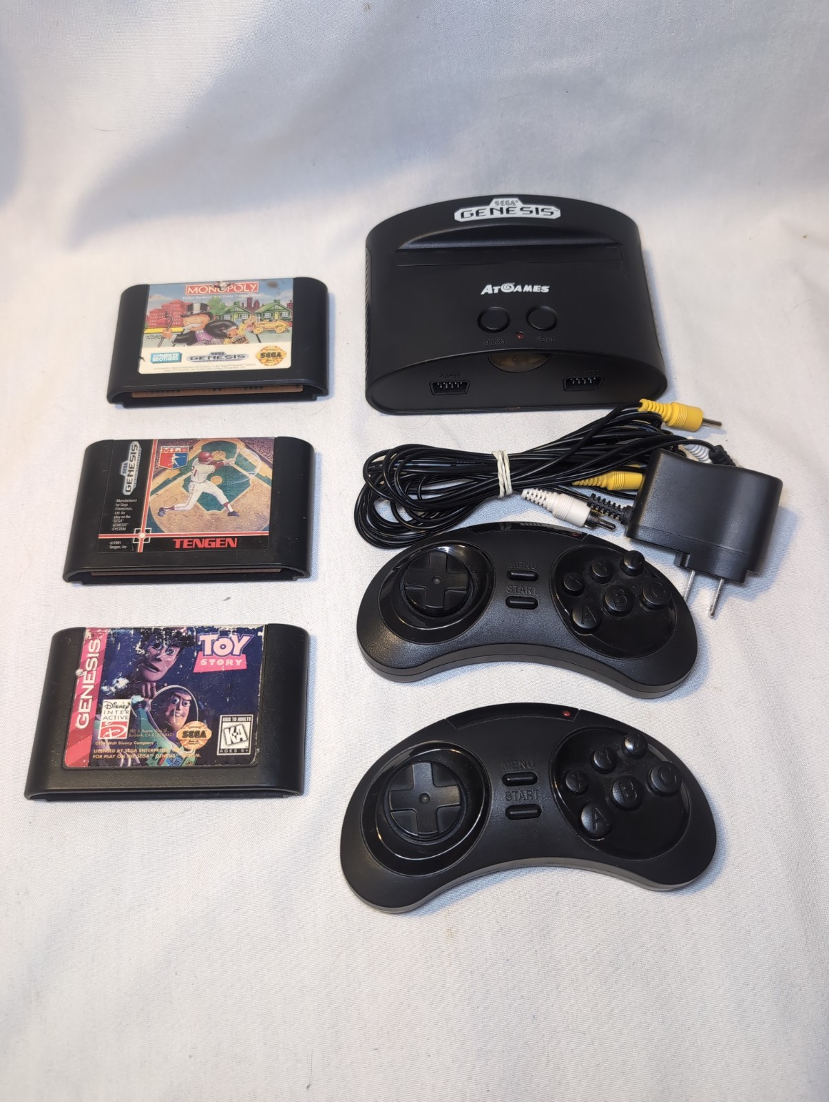 AtGames SEGA GENESIS Classic Mini Game Console w/80 Built-In Games WORKS