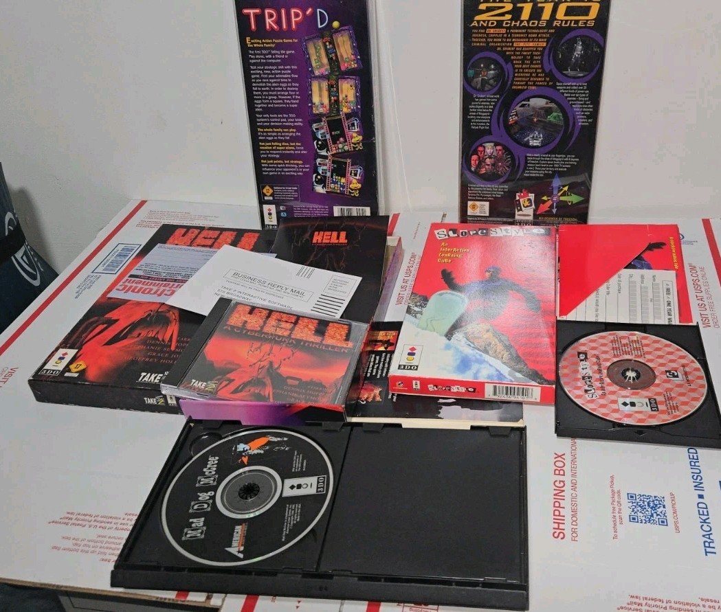 5 3DO Games Including Trip’D, Slopestyle, Hell, Blade Force, Read Listing!