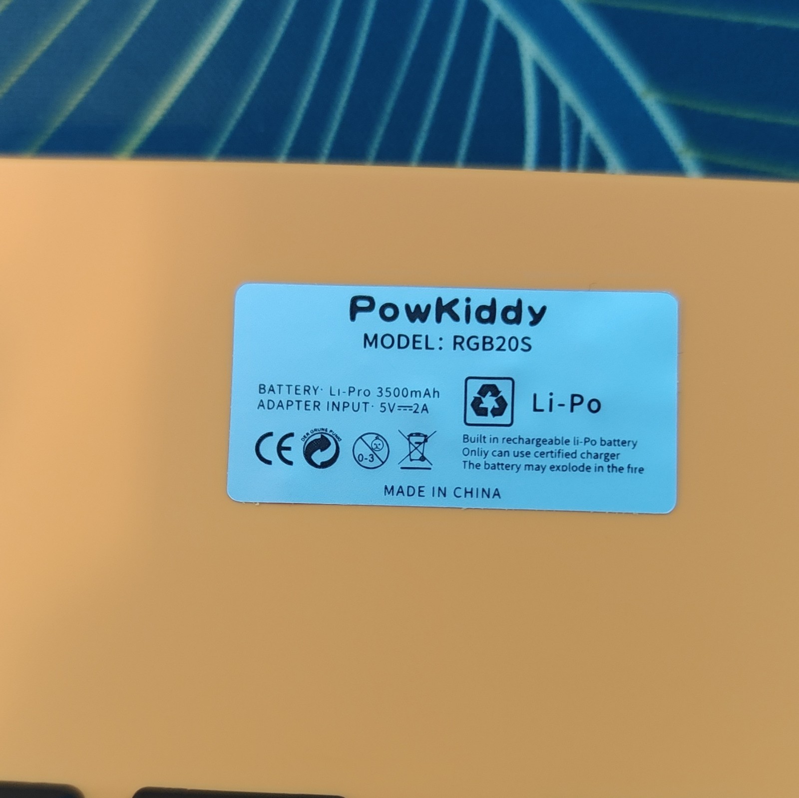 Powkiddy RGB20S Orange/Black Handheld System 64GB TONS OF GAMES