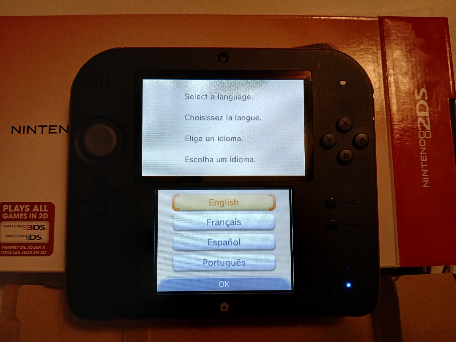 Nintendo 2DS Red/Black-Great Cond, Tested, Charger, Stylus, 4GB SD Card, MK-7