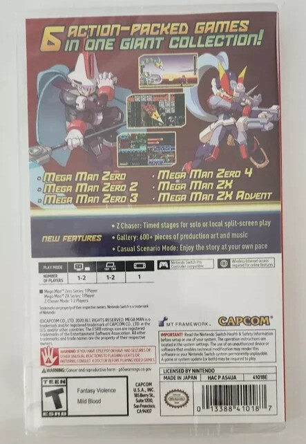 Mega Man + X + Zero/ZX + Battle Network + 11 Switch New Game Bundle Special